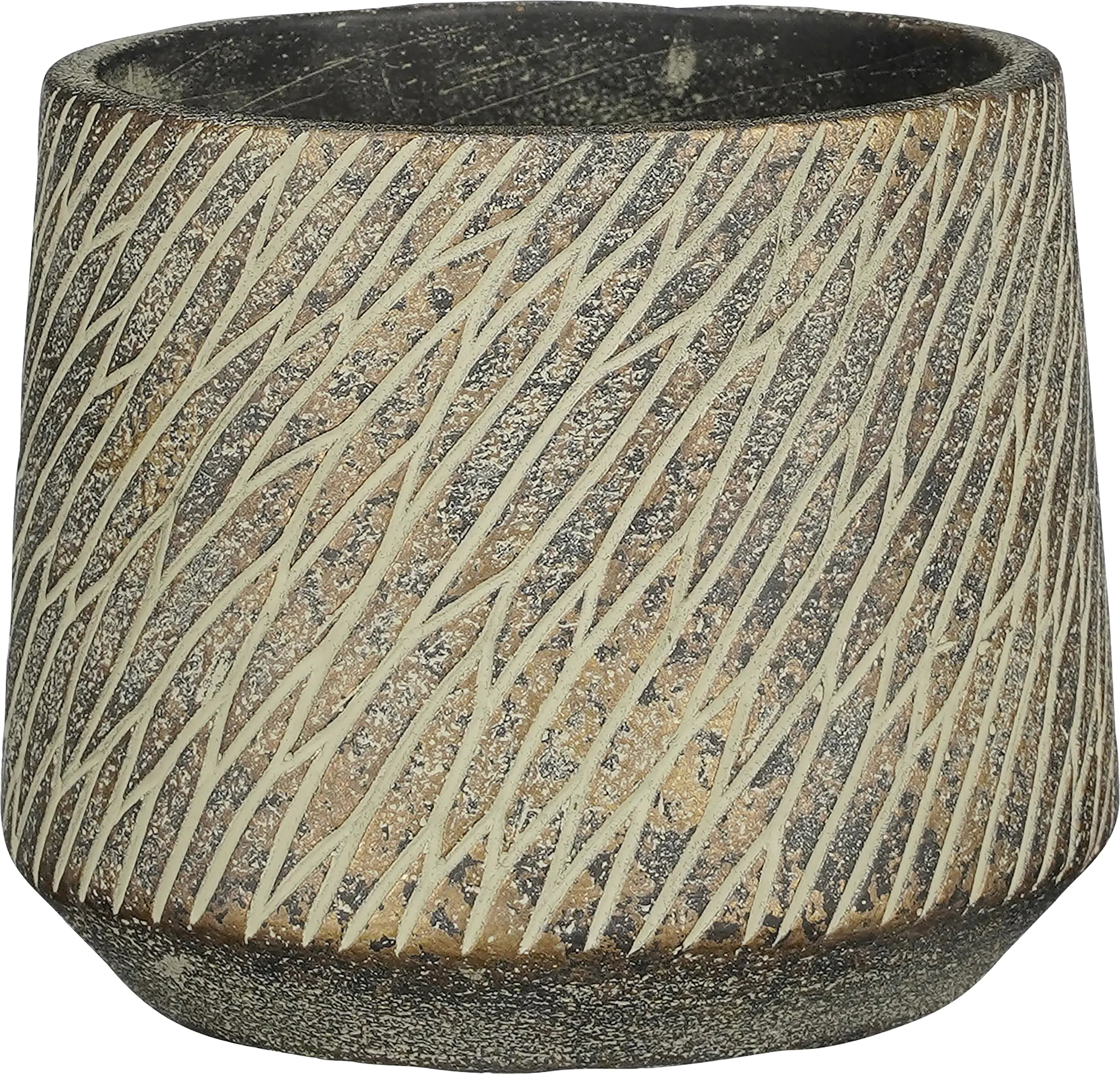 Mica Übertopf Camino  Ø 13,5 x 11,5 cm dunkelbraun