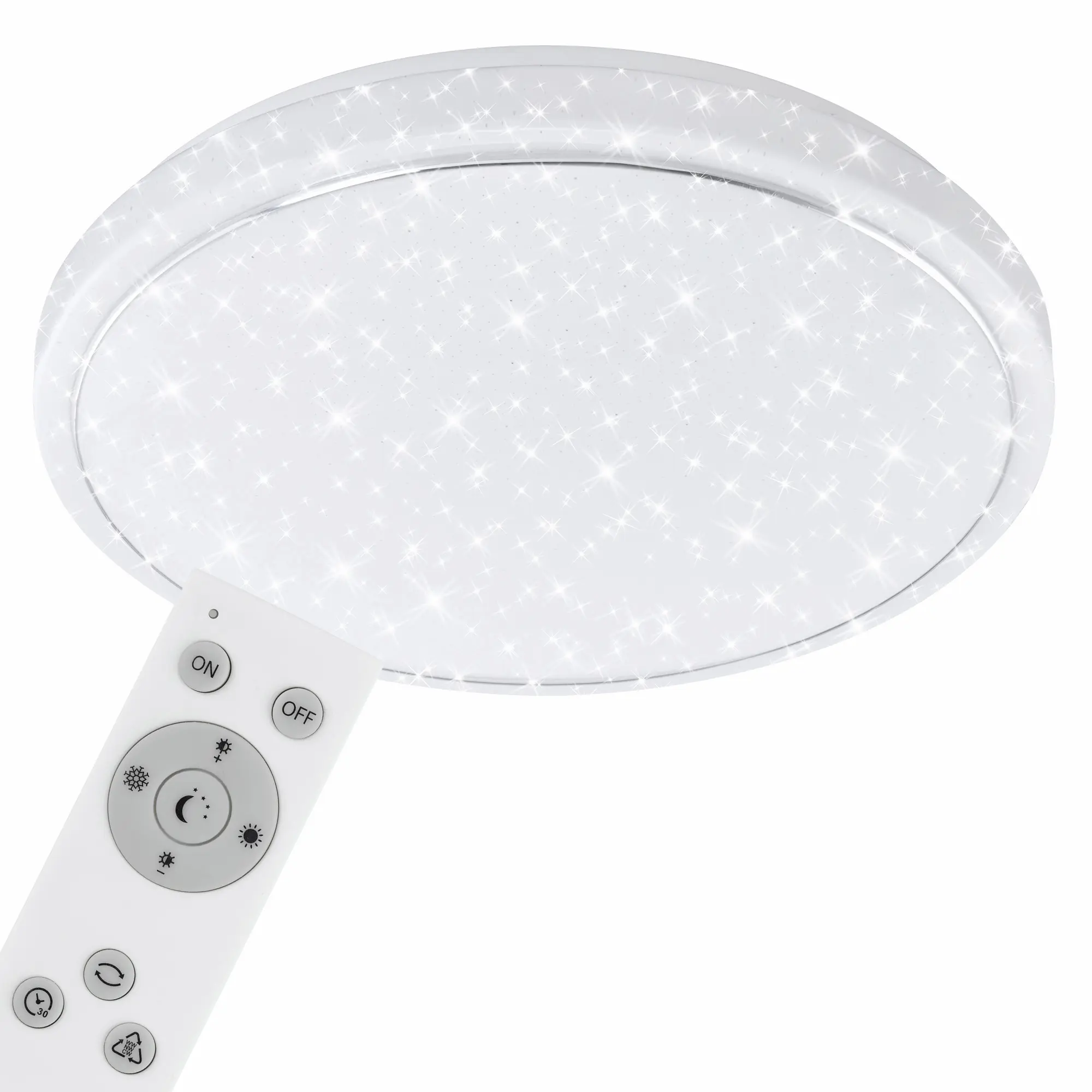 Briloner LED-Deckenleuchte Sternencover Ø 56 cm weiß CCT dimmbar