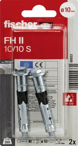 Fischer Hochleistungsanker FH II 10 x 10 mm - 2 Stück