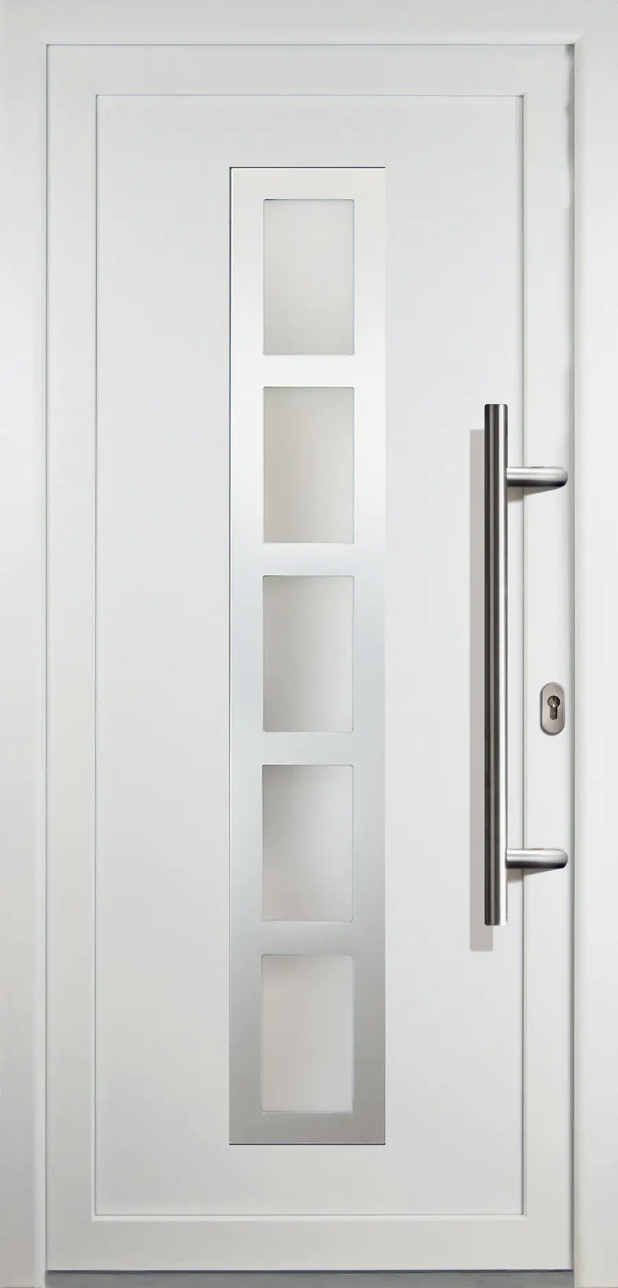 4060691046714 Meeth Haustür Signum Aluminium Modell 51 98 x 208 cm, DIN rechts, weiß