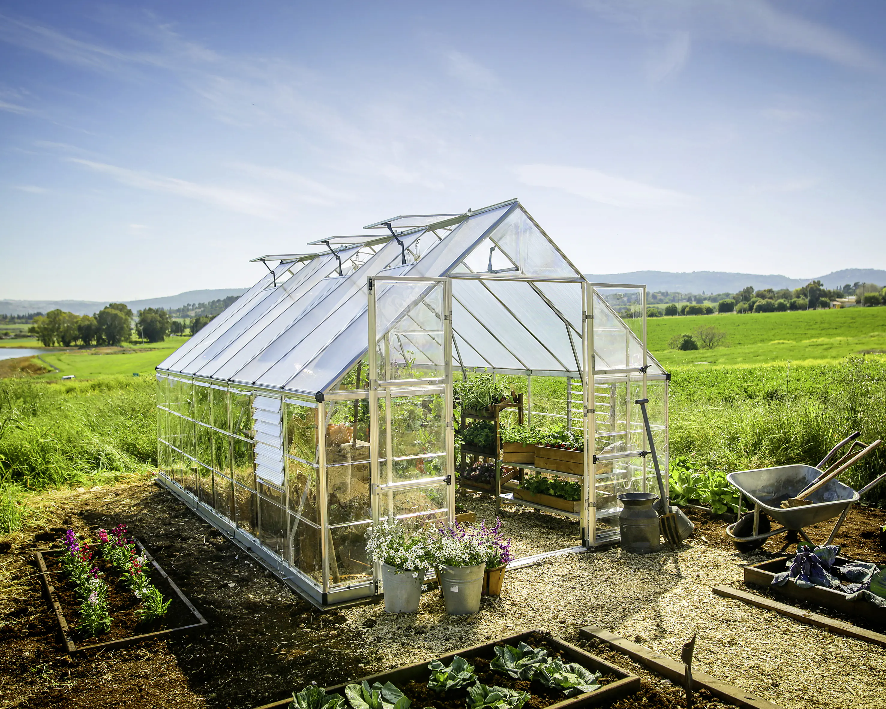 Canopia Gewächshaus Balance  Alu silber 484 x 304 cm