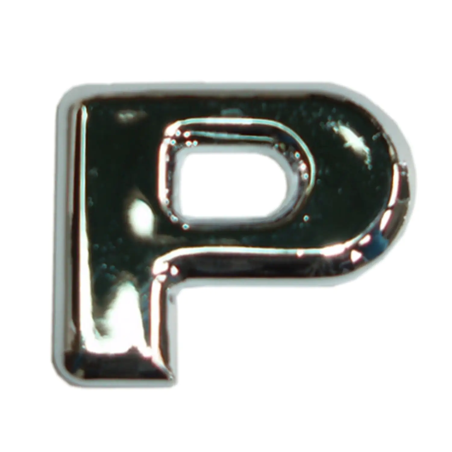 Hermann Schütz 3D-Relief-Chrome-Buchstabe P 25x35mm