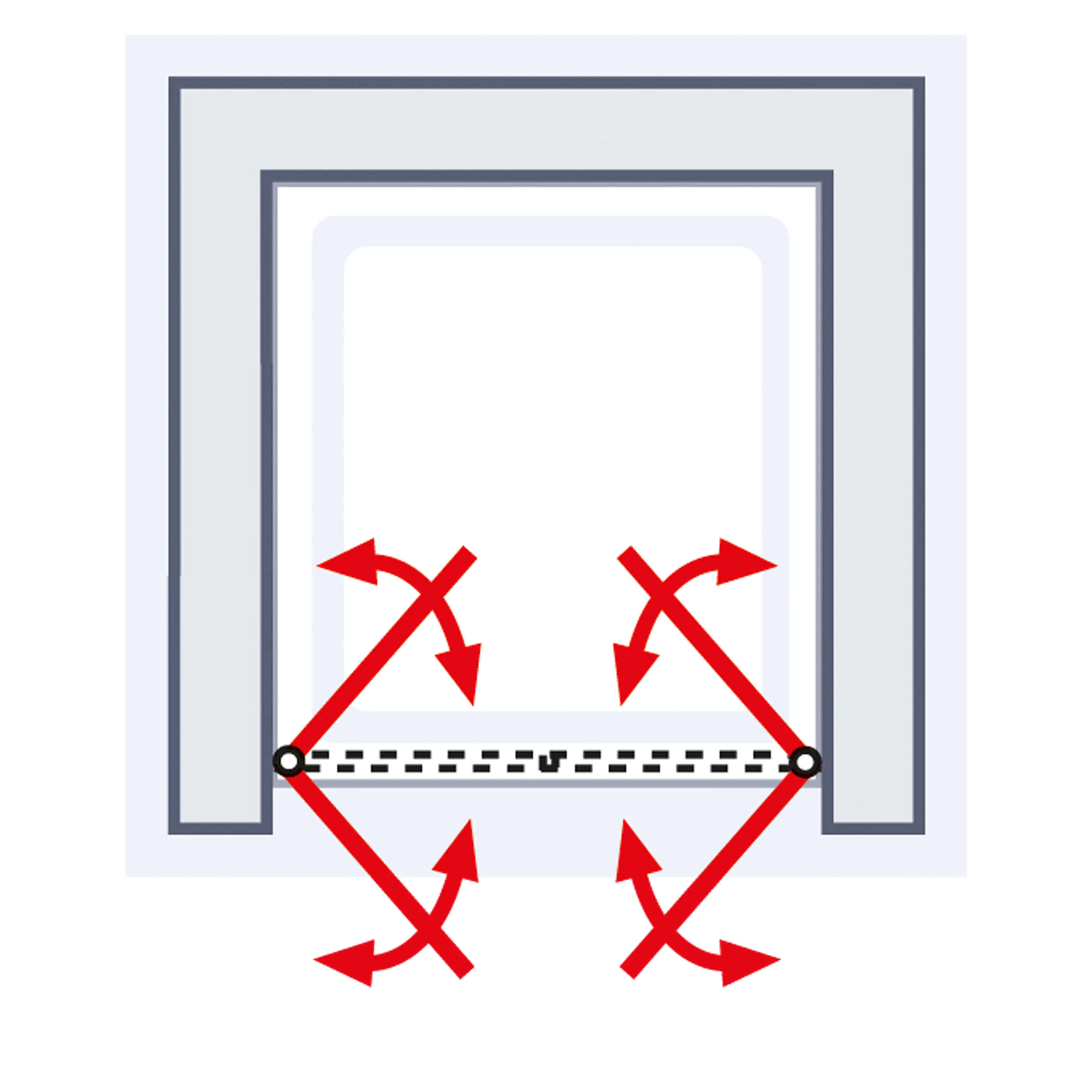 Schulte Nische Pendeltür 90 x 200 cm Toura
