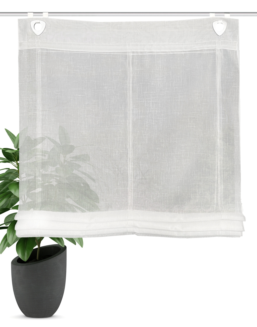 Raffrollo Casper weiß 130 x 100 cm