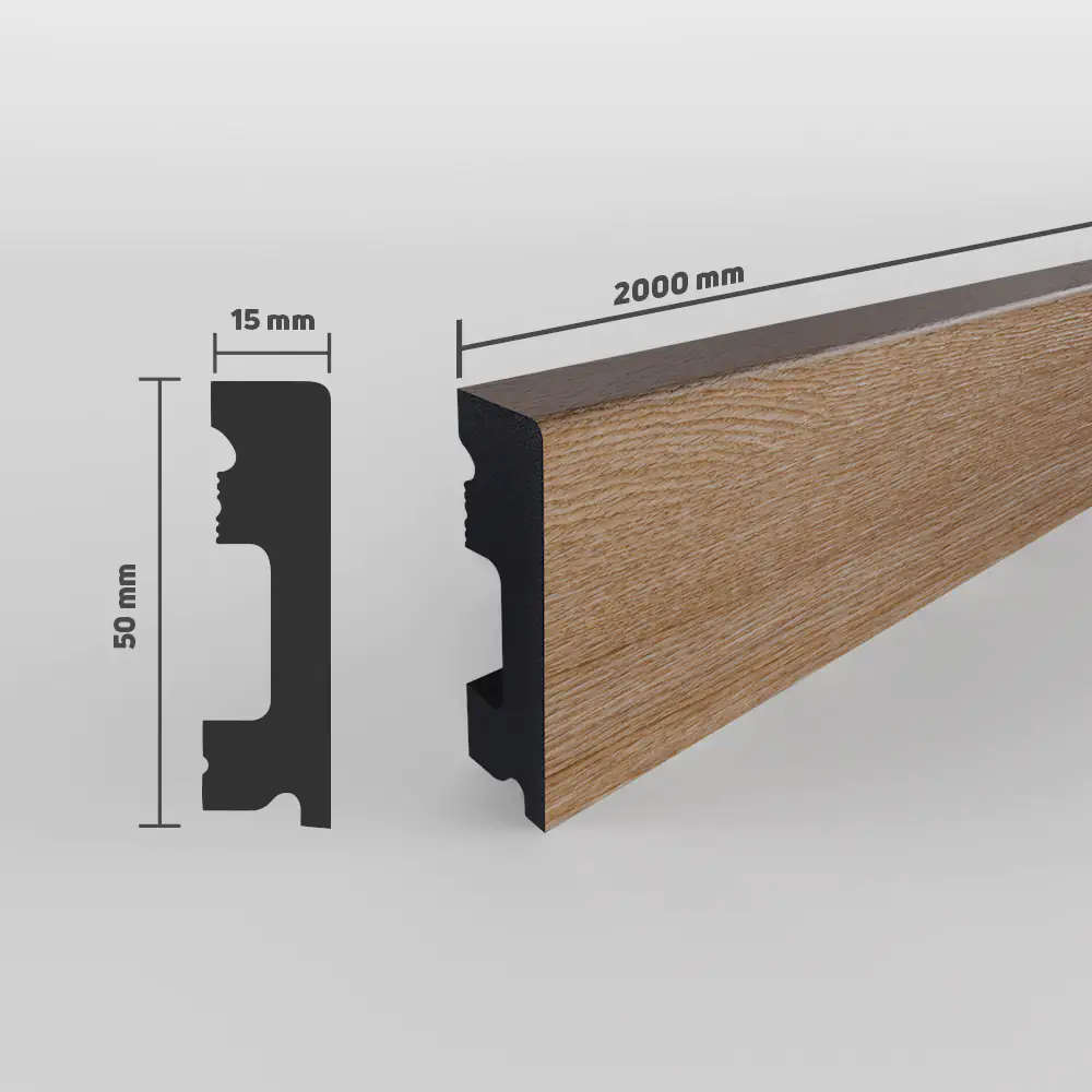 SELITSTYLE Sockelleiste FBL50 Eiche Ambiance 2000 x 50 x 15 mm wasserfest SELITSTYLE Sockelleiste FBL50 Eiche Ambiance 2000 x 50 x 15 mm wasserfest