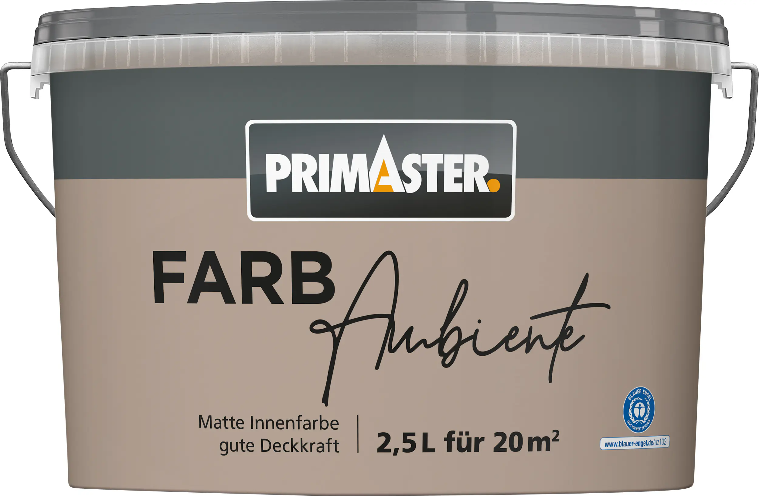 Primaster Farbambiente Wandfarbe matt naturbraun 2,5 L