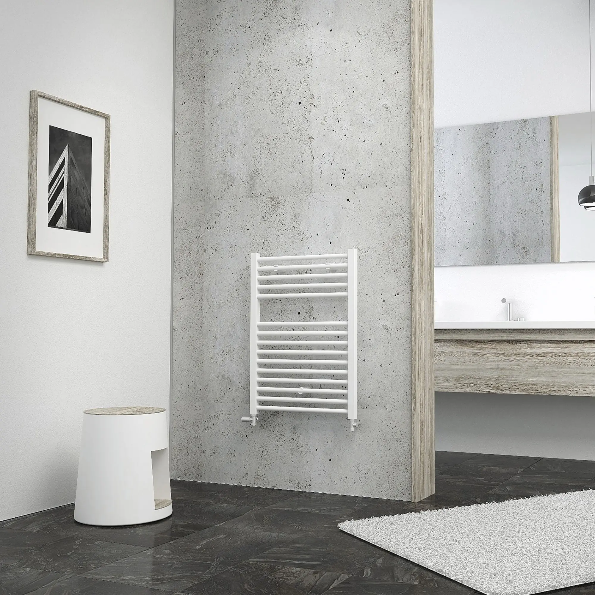 Schulte Design-Heizkörper Turbo 69,5 x 50 cm alpinweiß 312 W