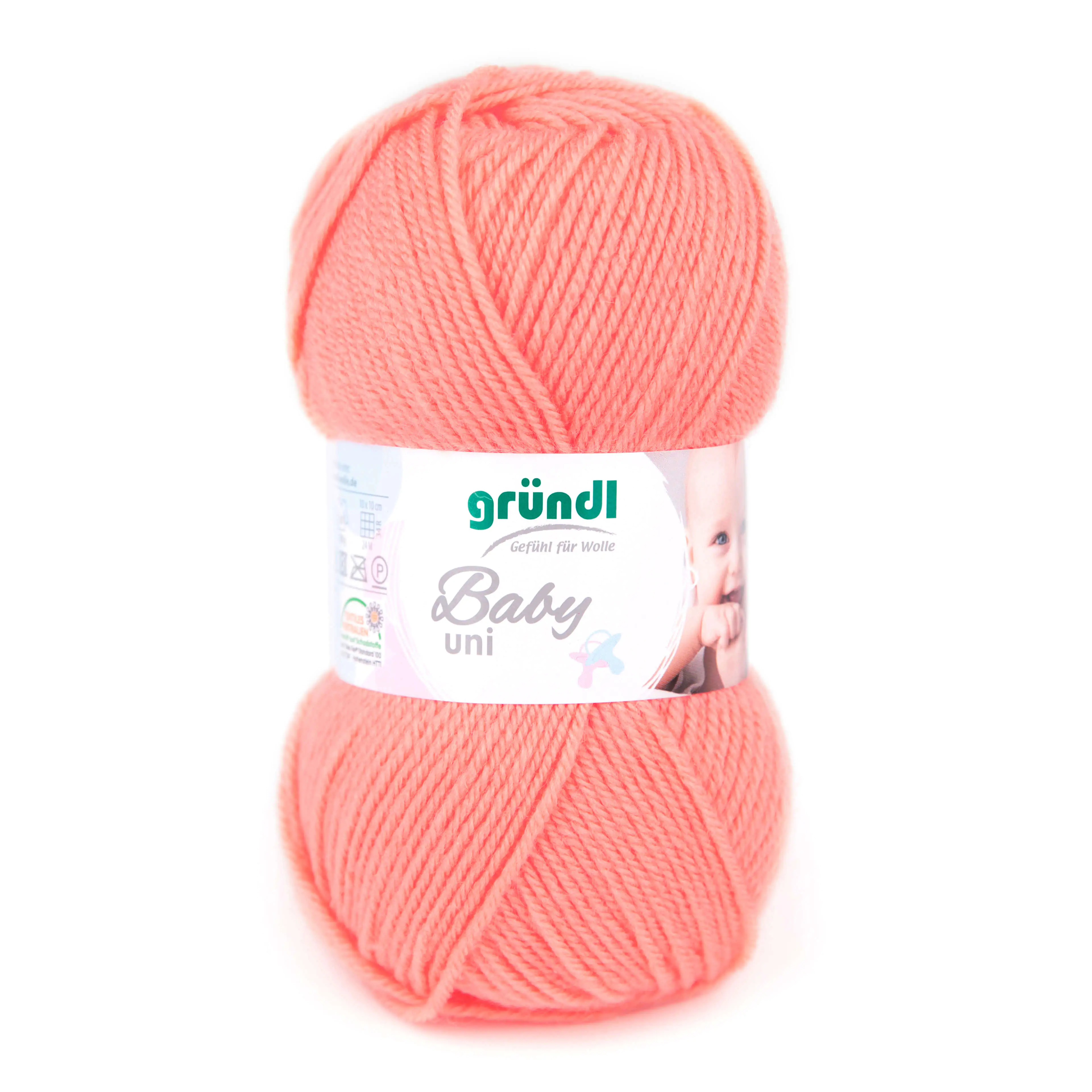 Gründl Wolle Baby uni 50 g apricot