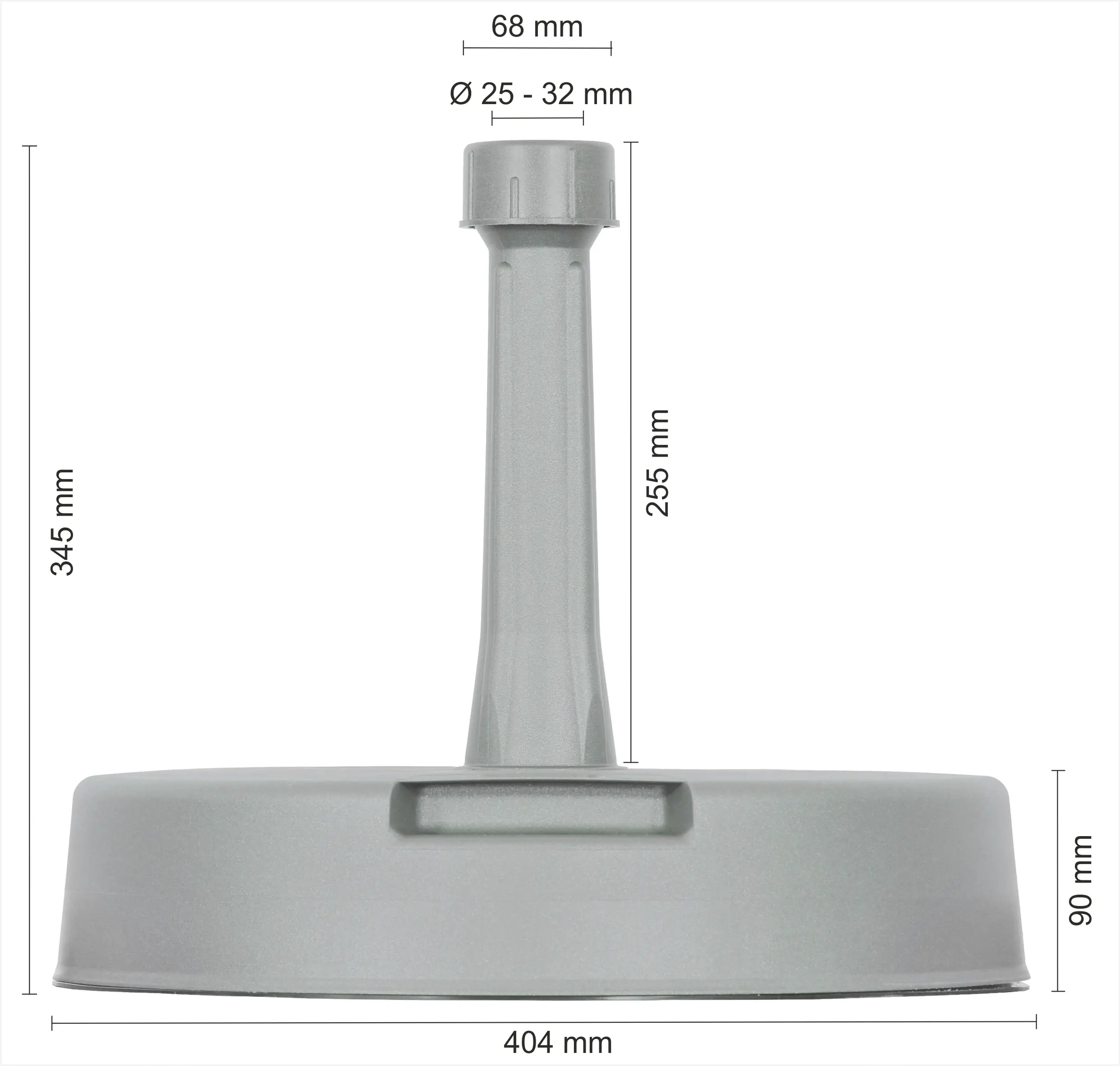 Schneider Betonständer silbergrau, ca. 20 kg Schneider Betonständer silbergrau, ca. 20 kg