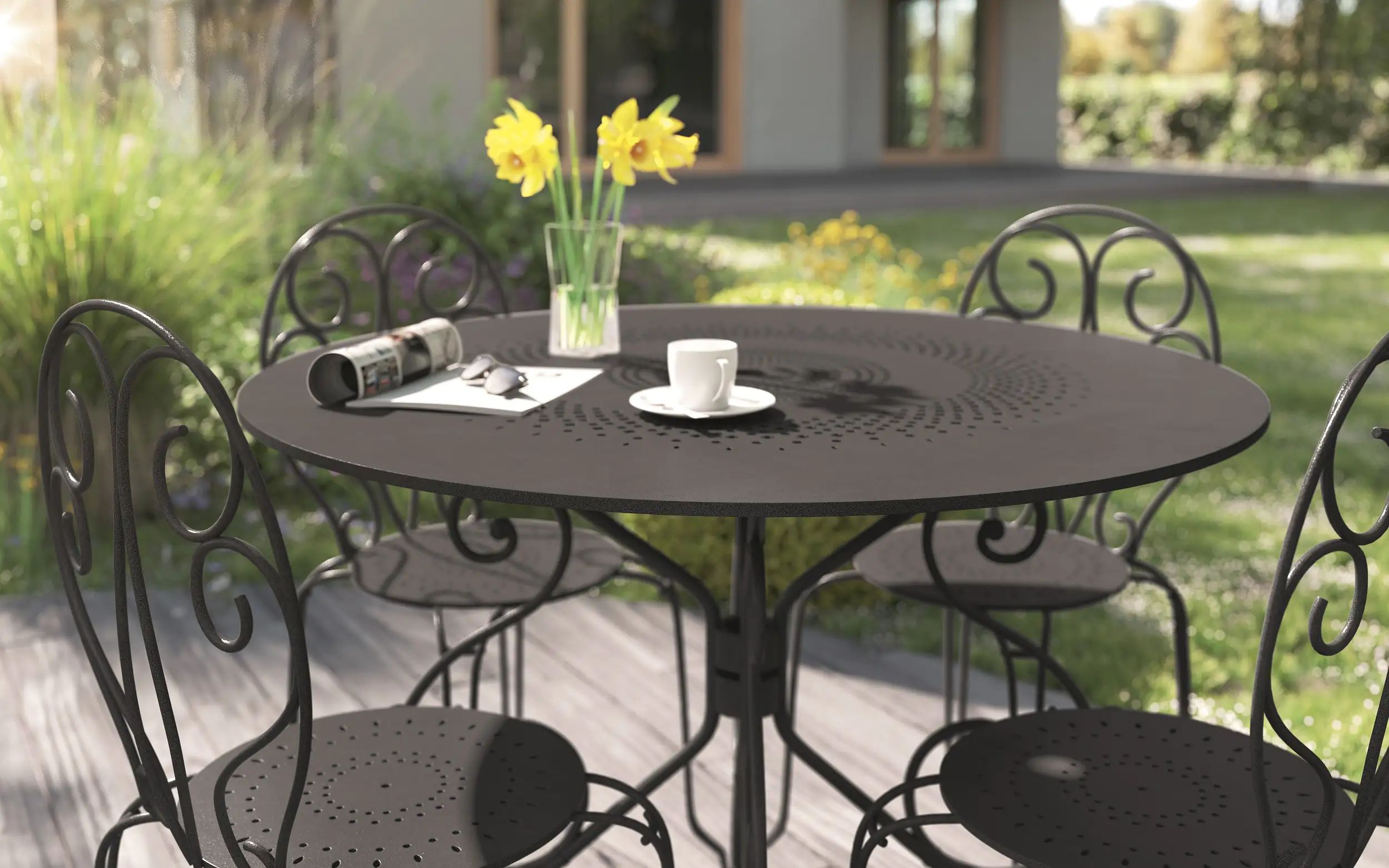 Alpina Metallschutz-Lack Eisenglimmer 750 ml schwarz