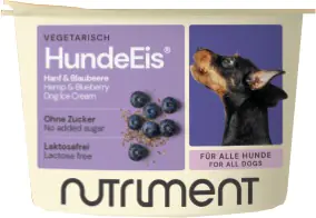 Nutriment Hundeeis Hanf & Blaubeere, 90ml