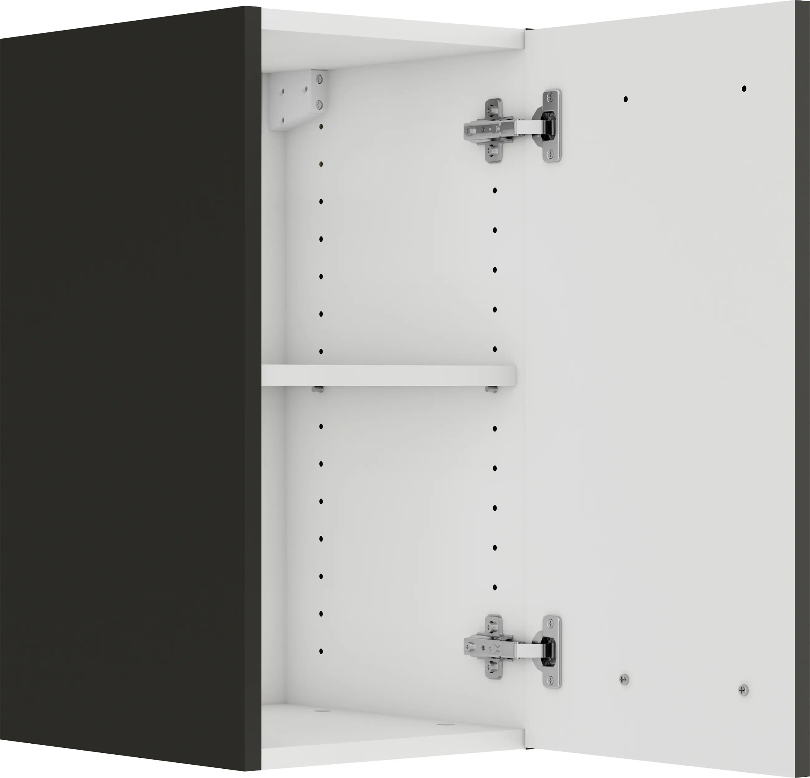 Optifit Oberschrank Rimini 409 nussbaum/anthrazit 30 cm 