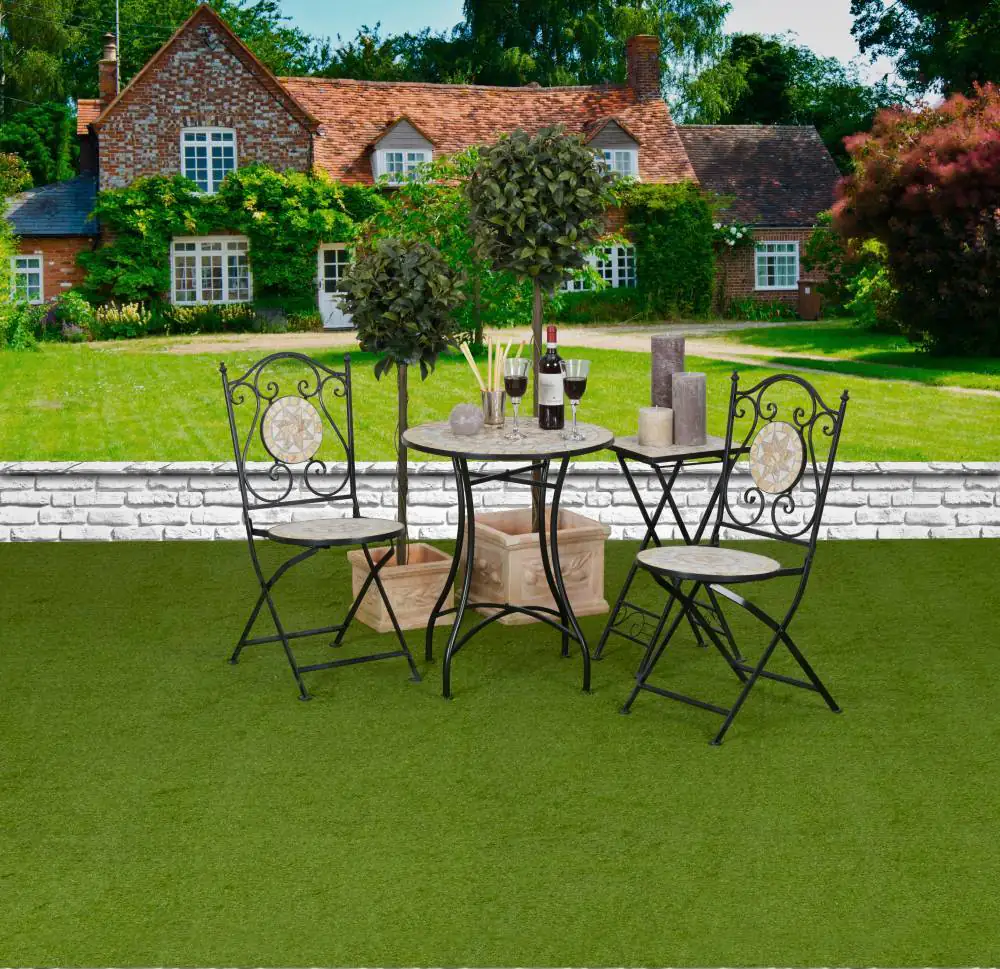 Primaster Tisch Provence Ø 60 cm, Höhe 72 cm, rund, Mosaik