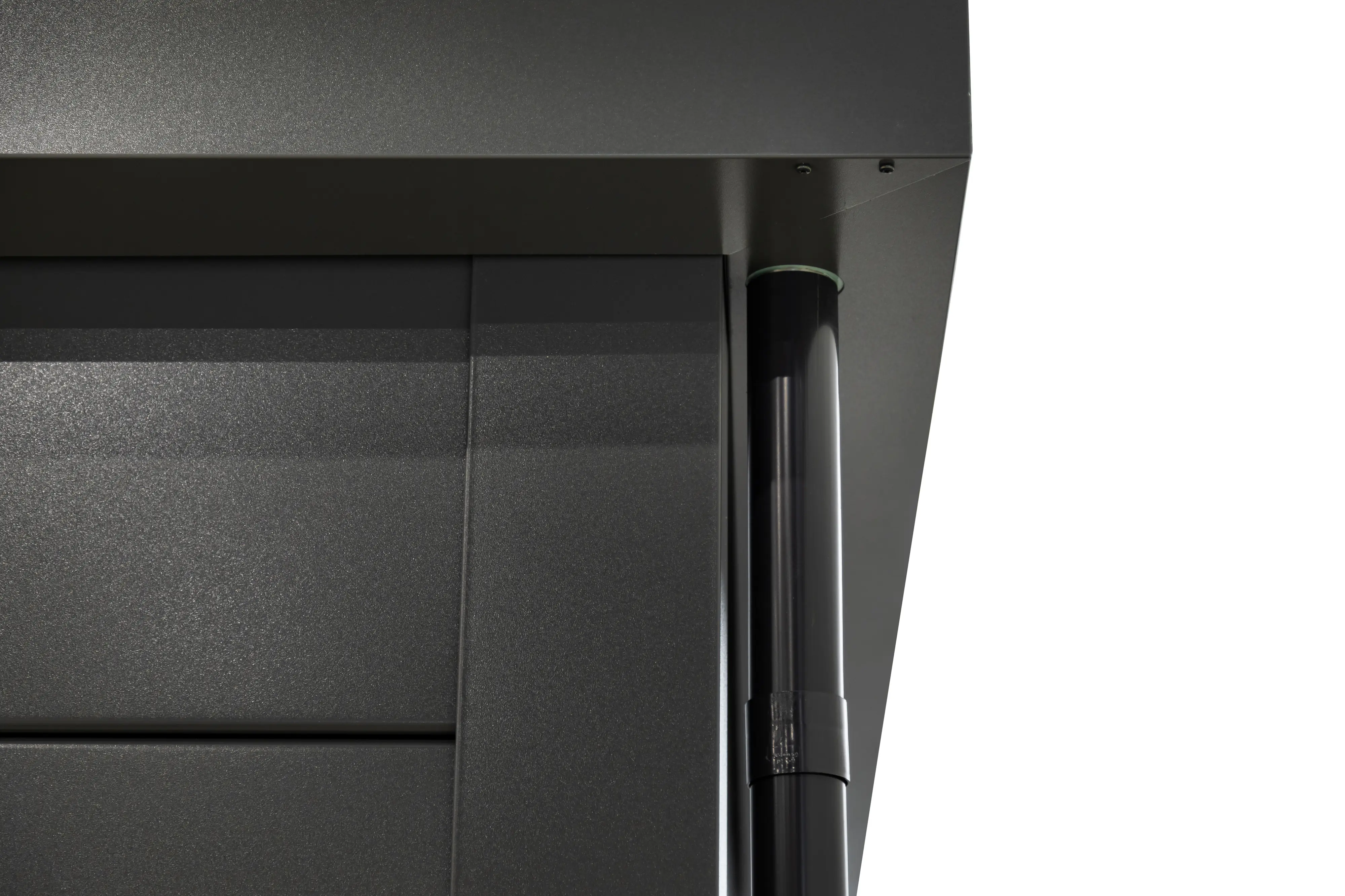 Telluria Gerätehaus Classico Lounge L 3330 links weiß 672 x 298 cm