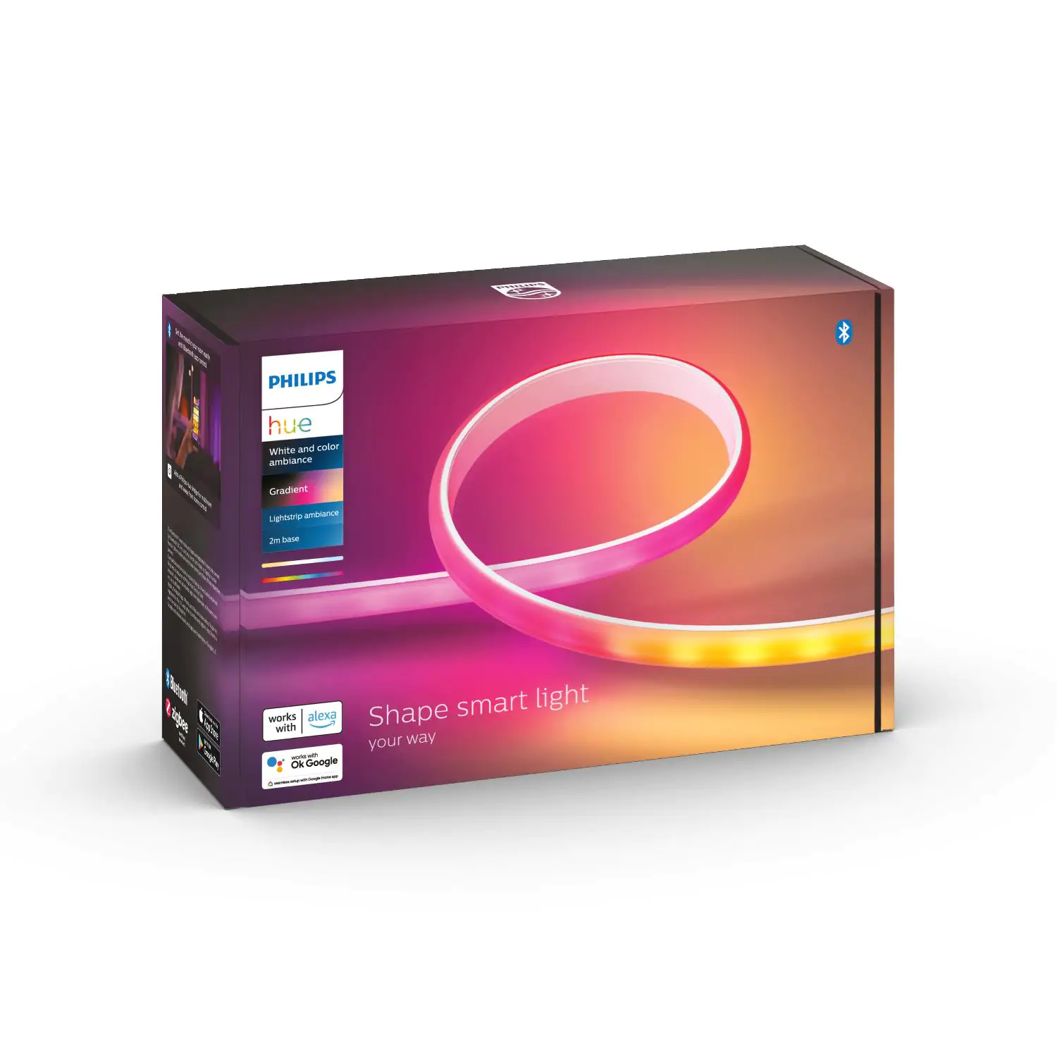 8719514339965_1 Philips Hue LED Lightstrip Gradient Ambiance weiß RGBW 2 m Basis