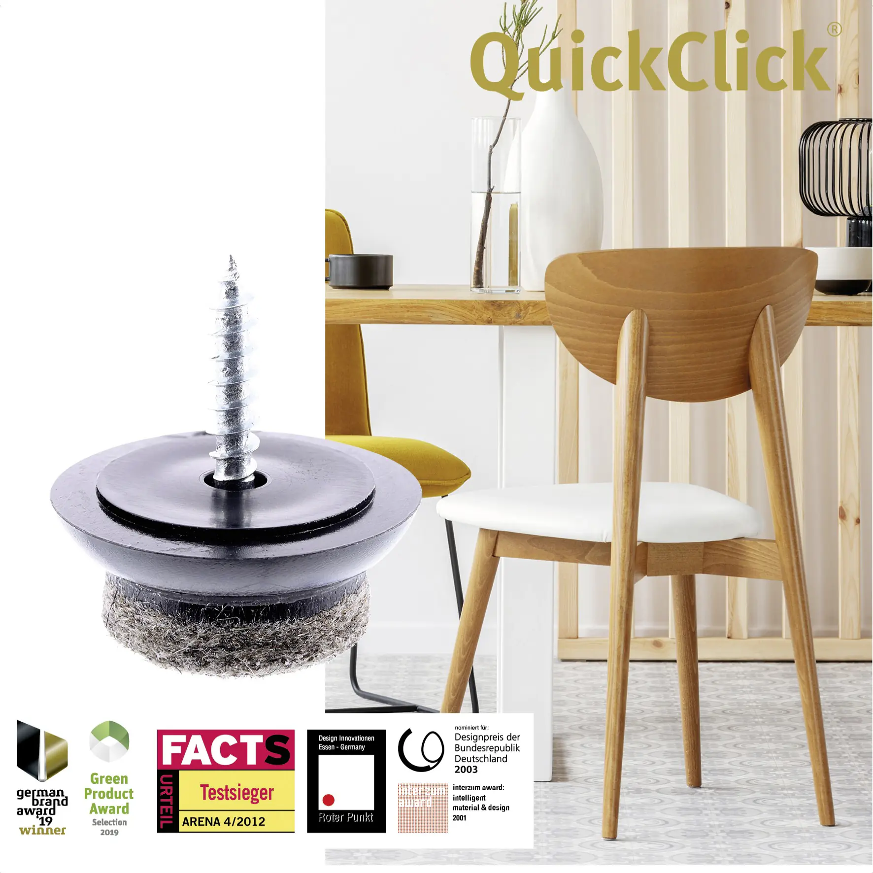 Wagner Möbelgleiter zum Anschrauben Ultrasoft schwarz grau Ø 20 mm - 4 Stück  Wagner Möbelgleiter zum Anschrauben Ultrasoft schwarz grau Ø 20 mm - 4 Stück