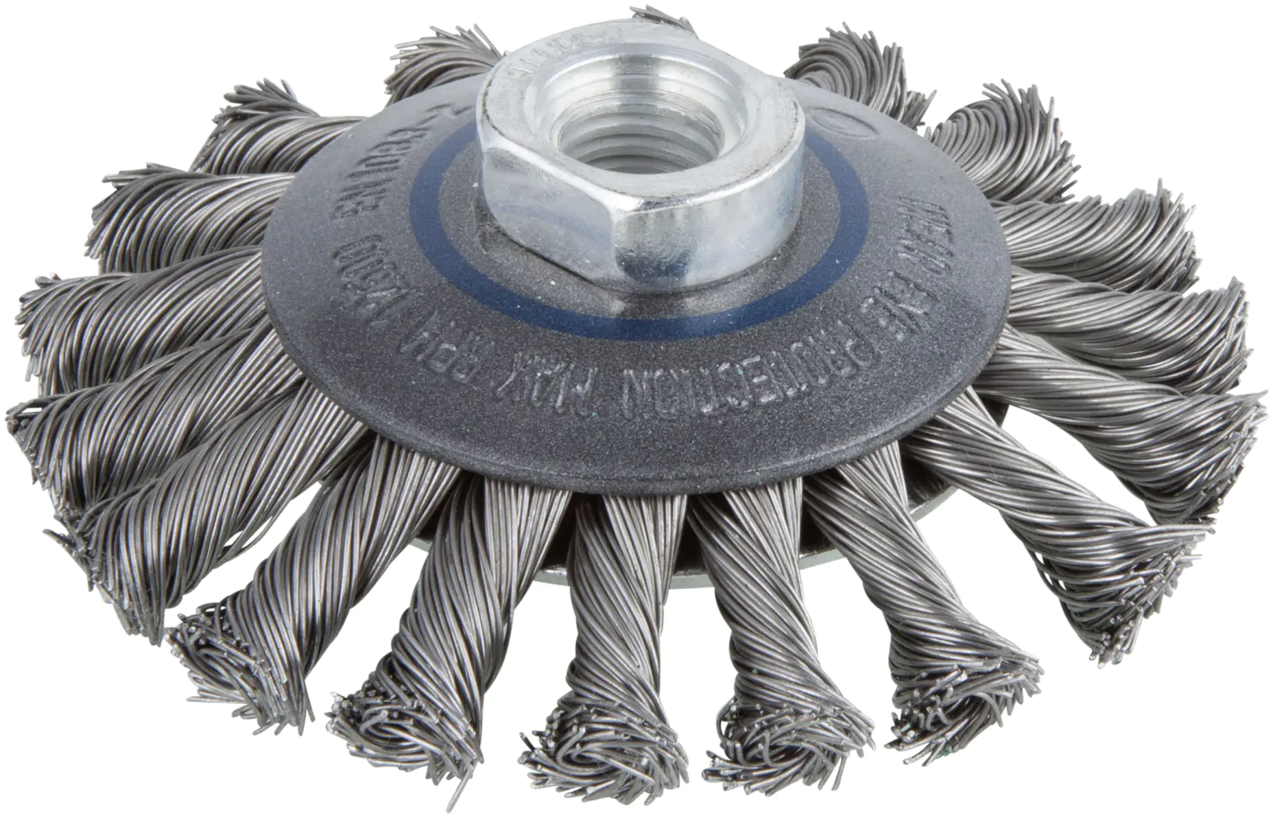 Wolfcraft Kegeldrahtbürste Ø 100 mm gezopft für Winkelschleifer