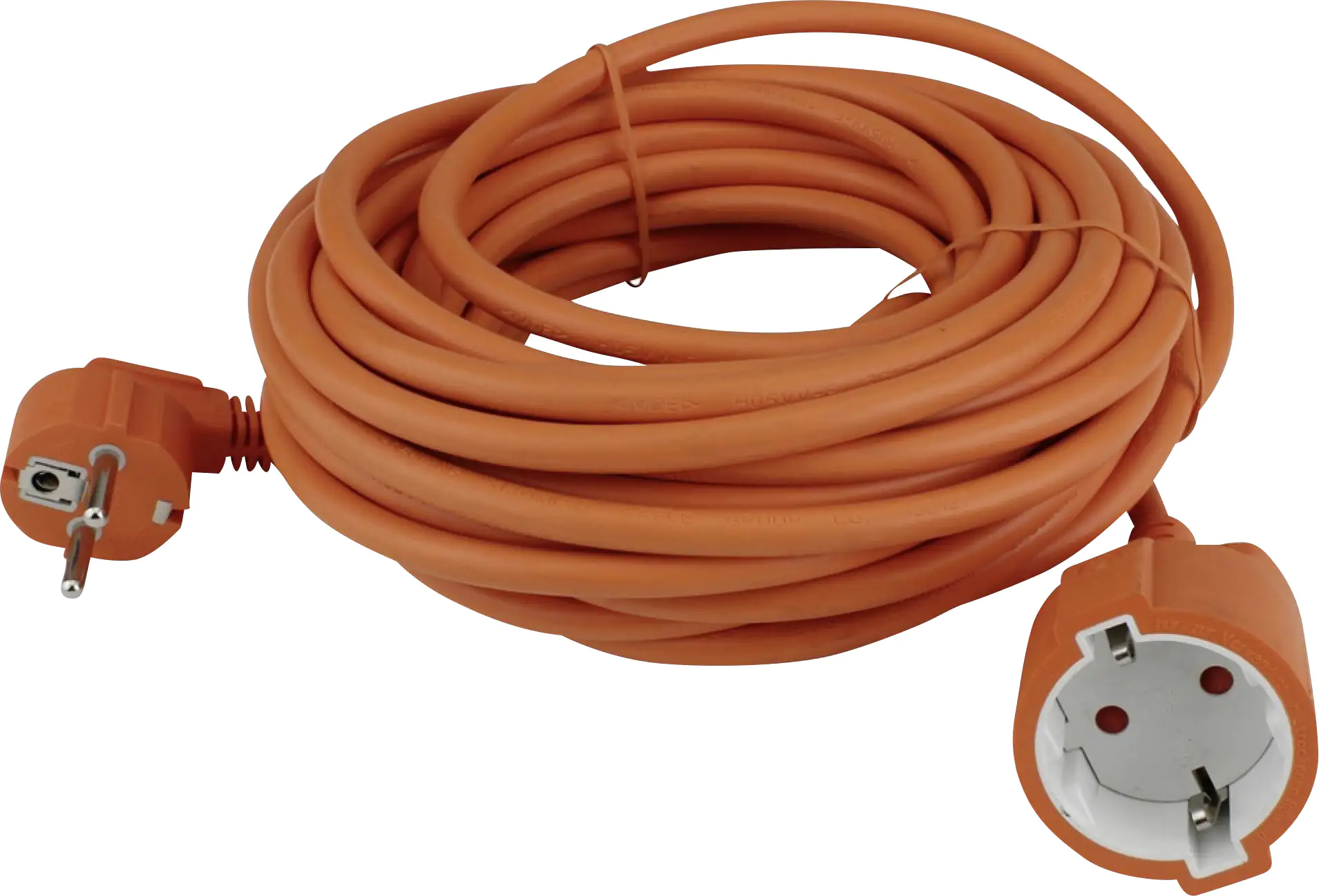 Unitec Verlängerungskabel Innen 10 Meter H05VV-F3G1,5, orange