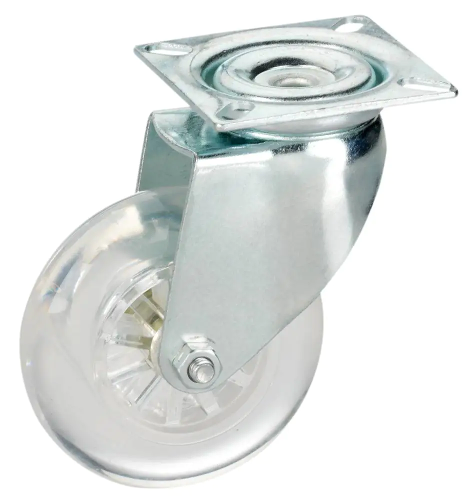 Lenkrolle mit Platte 75 x 23 mm, Tragkr. 50 kg