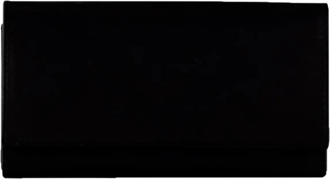 Geldbörse Leder schwarz 17,8 x 2 x 9,5 cm