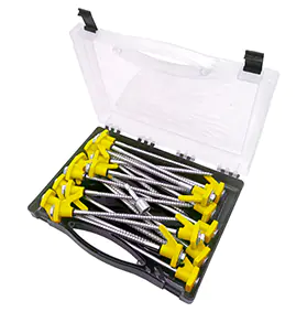 Happy People Campingbox mit Schraubnägeln schwarz