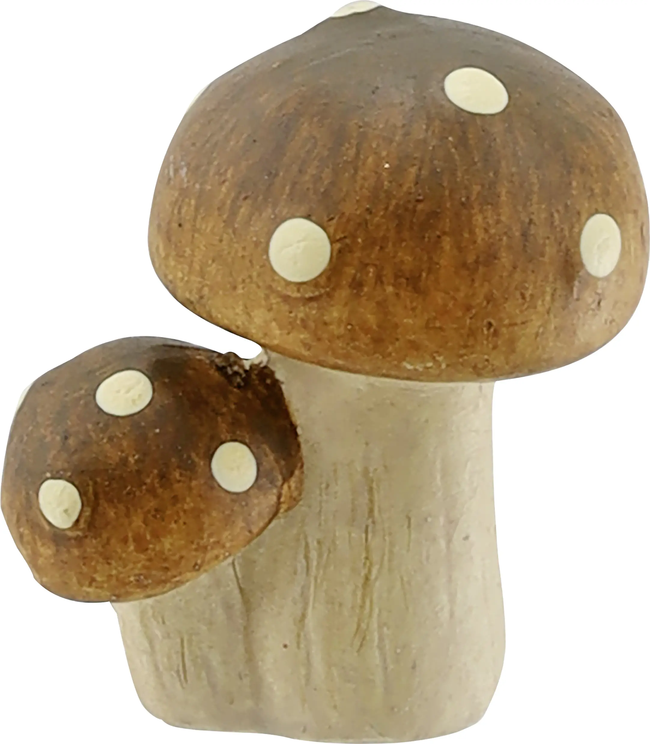 Dekofigur Fliegenpilz Keramik 5 x 3,5 cm braun 