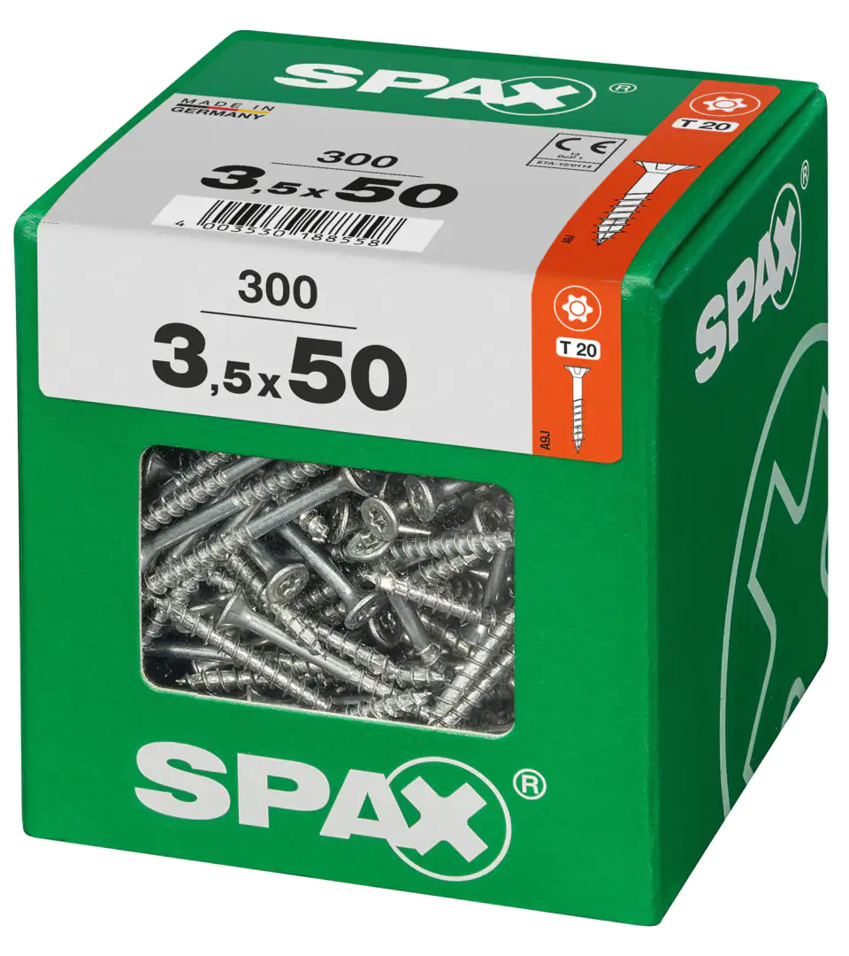 Spax Universalschrauben 3.5 x 50 mm TX 20 - 300 Stk.