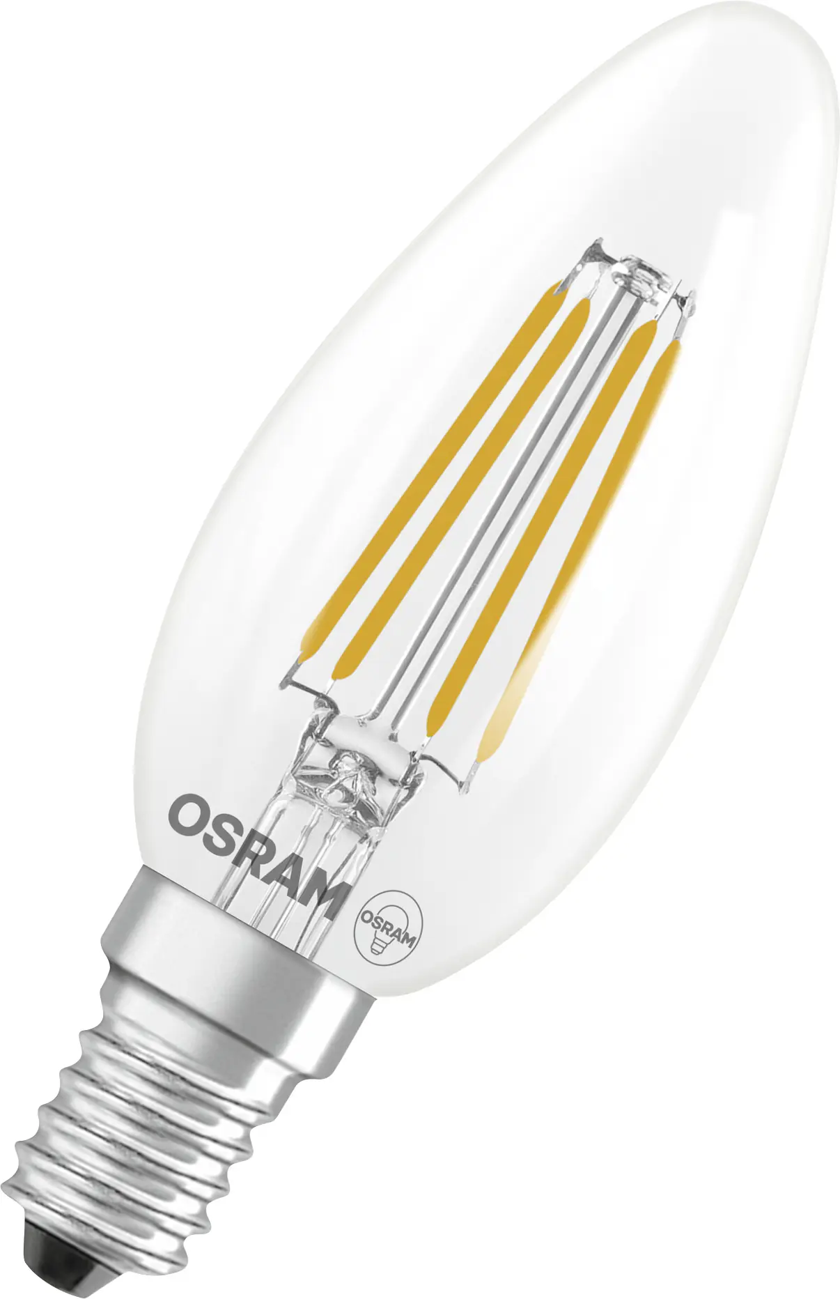 Osram LED Leuchtmittel E14 2er Pack Star Classic 3,4W klar warmweiß