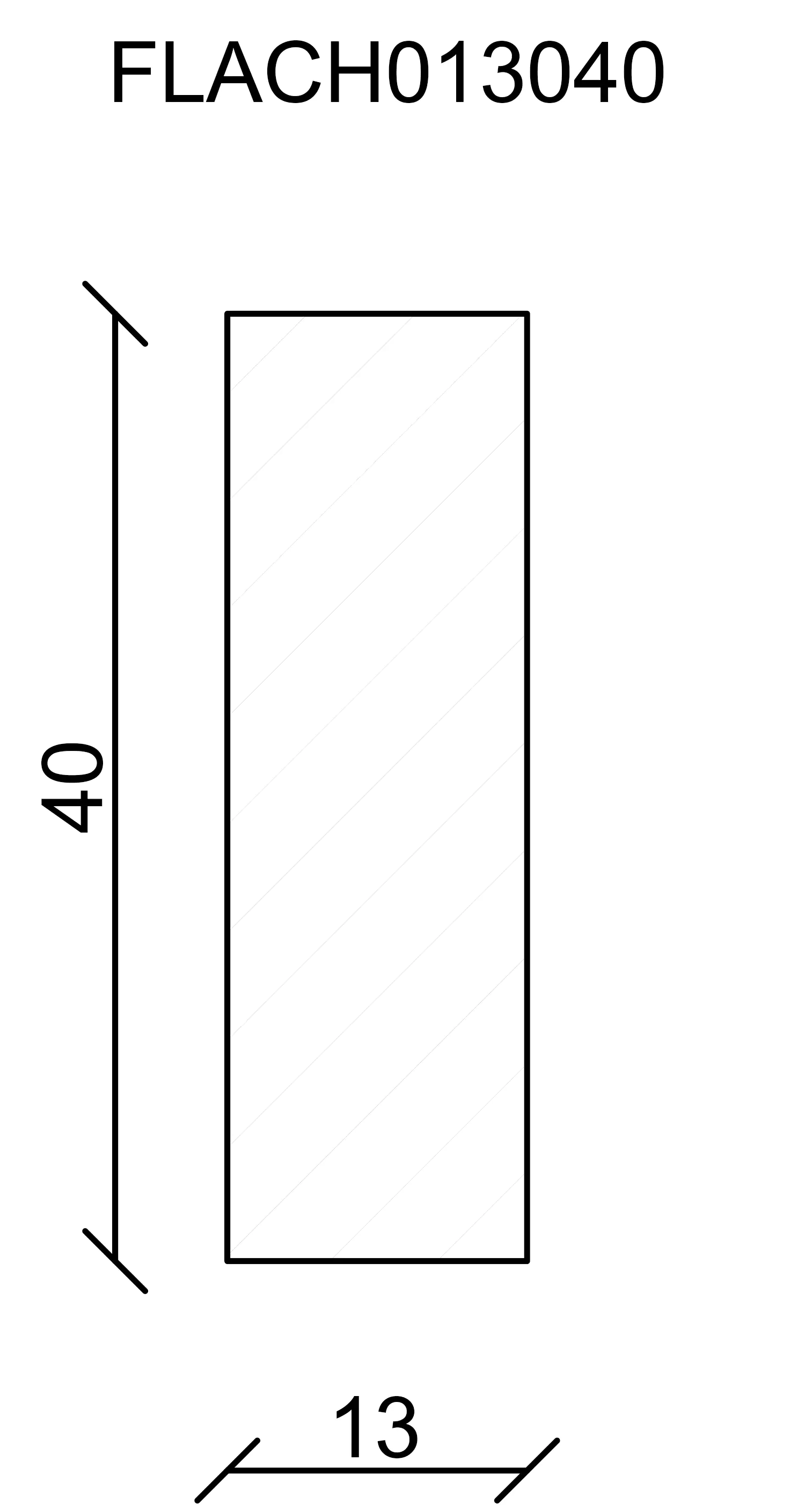 FN Neuhofer Flachleiste 100 cm 40 x 13 mm Fichte/Kiefer