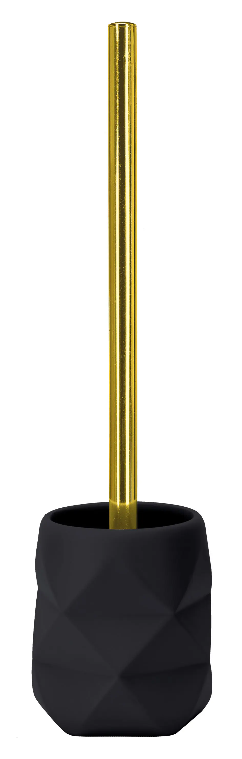 Kleine Wolke WC-Bürstenhalter Golden Crackle schwarz