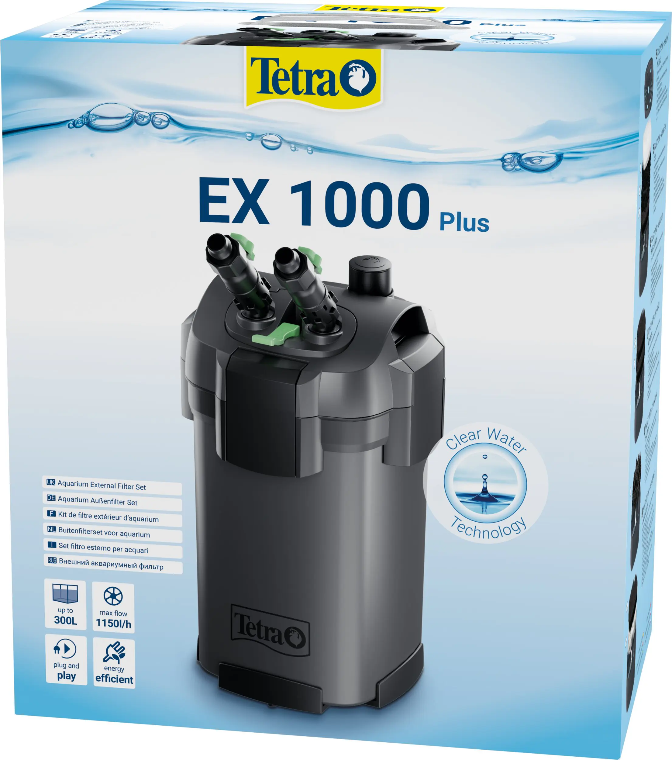 Tetra Außenfilter EX 1000 Plus für Aquarien bis 300 l