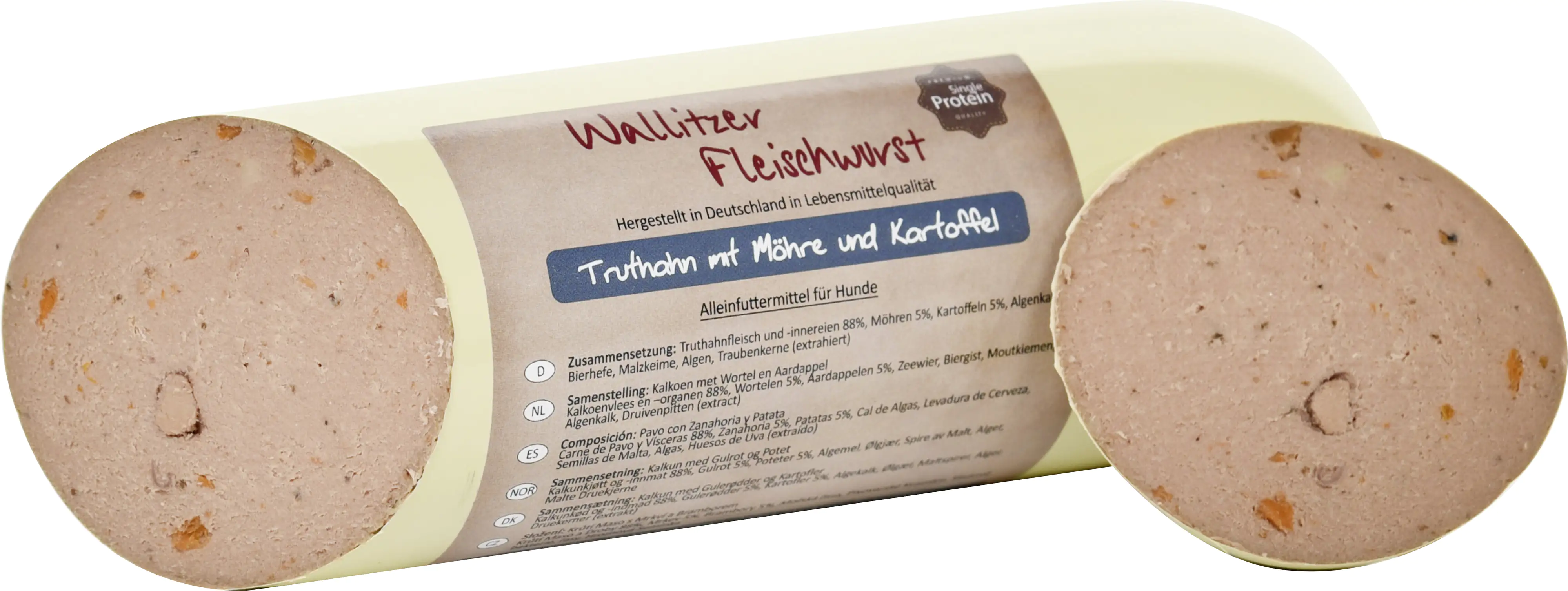 L&S Wallitzer Fleischwurst Truthahn mit Möhre 400 g