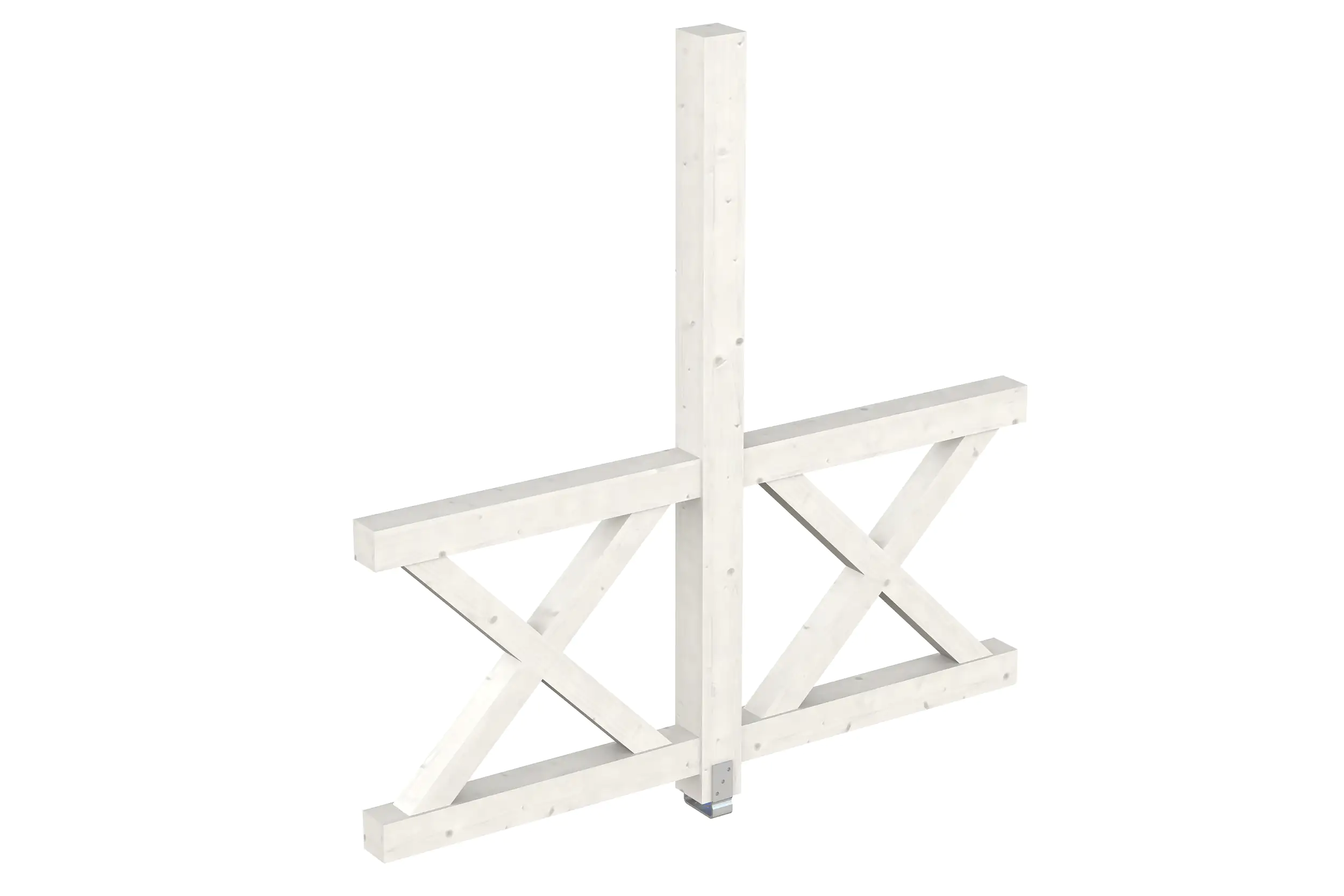 SKAN HOLZ Seitenwand Andreaskreuz (FS) 193 x 210 cm Fichte