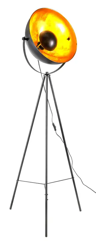 Globo Stehleuchte Timo 56 x 153 cm (Ø x H) schwarz