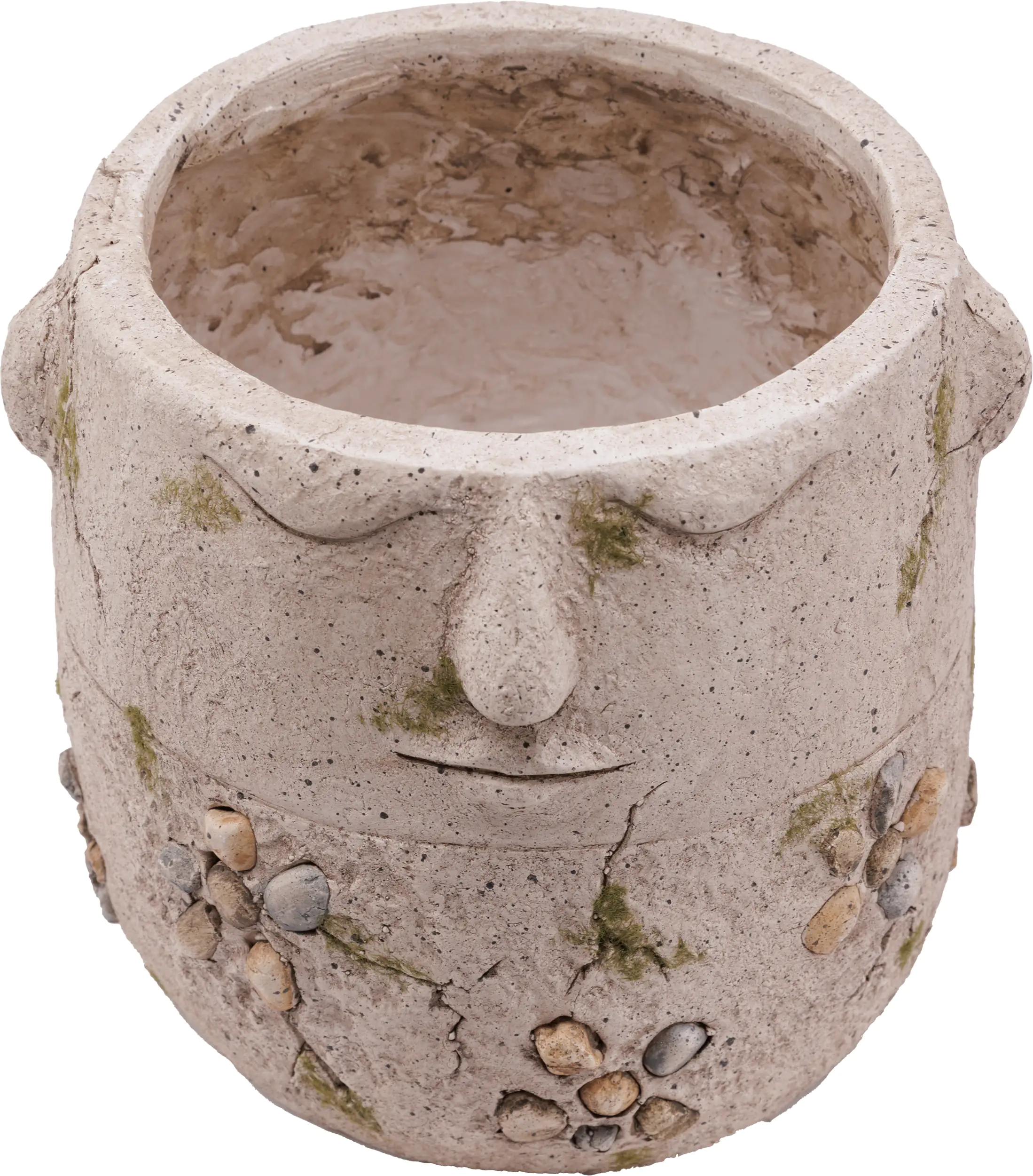 TrendLine Dekofigur Pflanztopf 25,5 x 23,5 cm grau