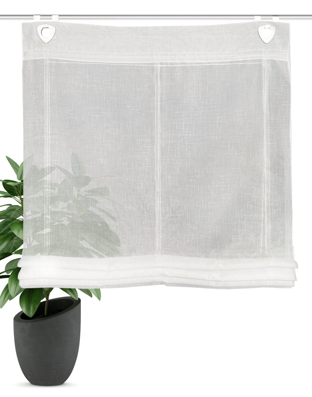 Raffrollo Casper weiß 130 x 80 cm