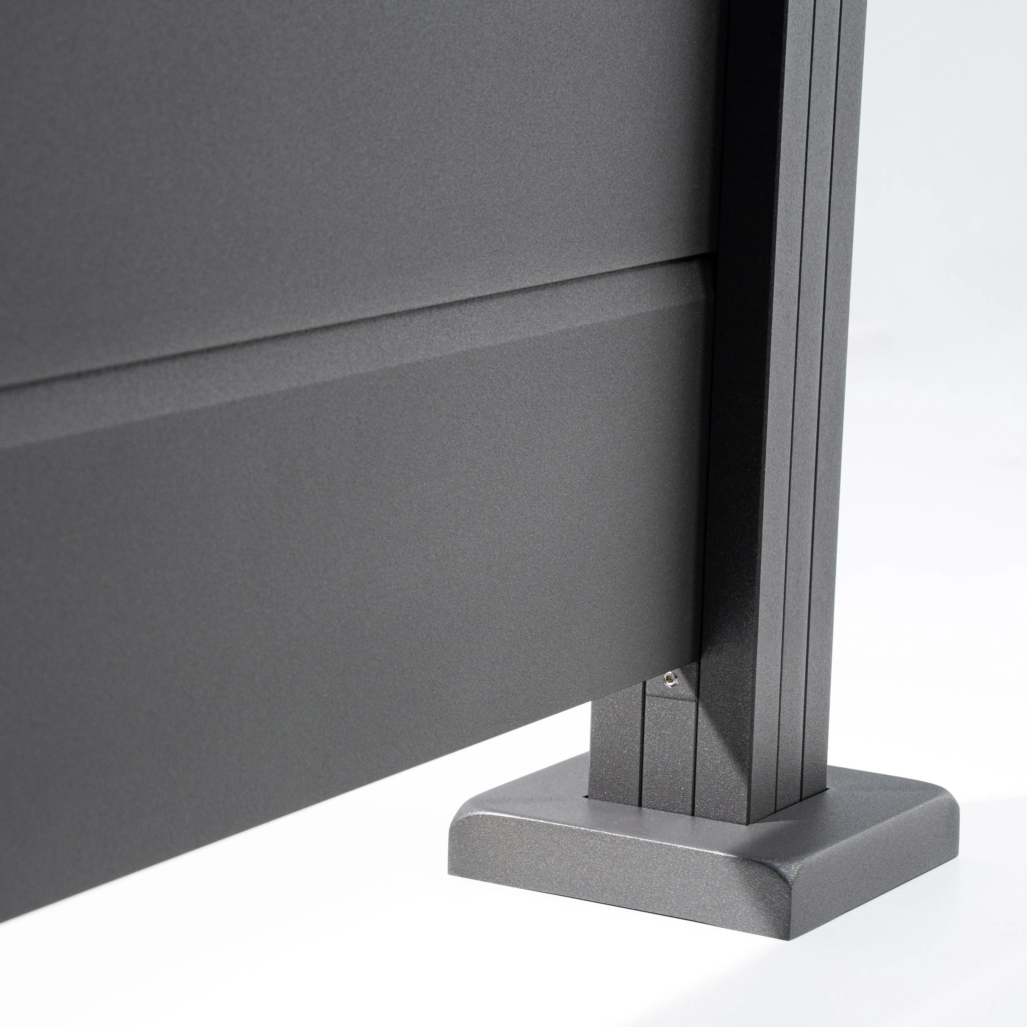 Ambiente Alu-Zaun Erweiterungsset Paneel 150 grau 187 x 124,2 cm  