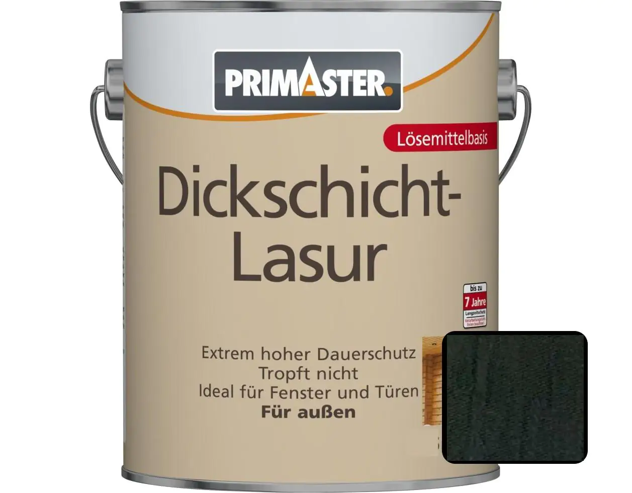 Primaster Dickschichtlasur 2,5 L ebenholz