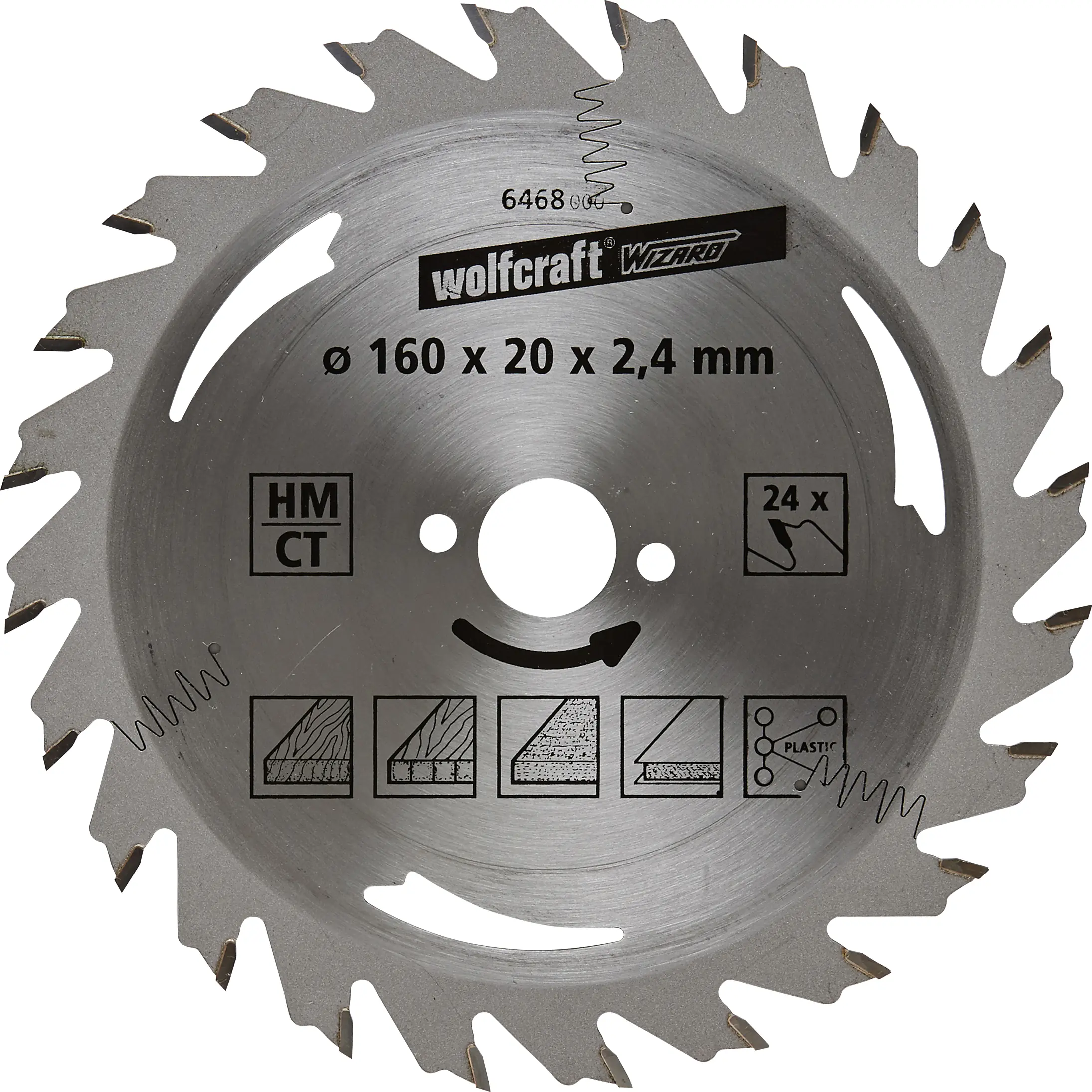 Wolfcraft Kreissägeblatt Bohrung Ø 190 Bohrung Ø 20 mm 24 Zähne Wolfcraft Kreissägeblatt Bohrung Ø 190 Bohrung Ø 20 mm 24 Zähne