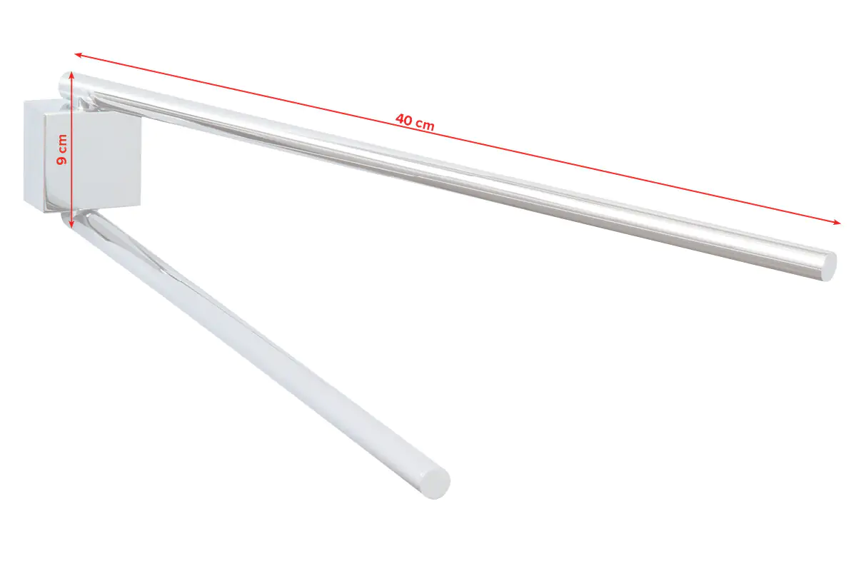 tesa Ekkro Handtuchhalter chrom zweiarmig schwenkbar