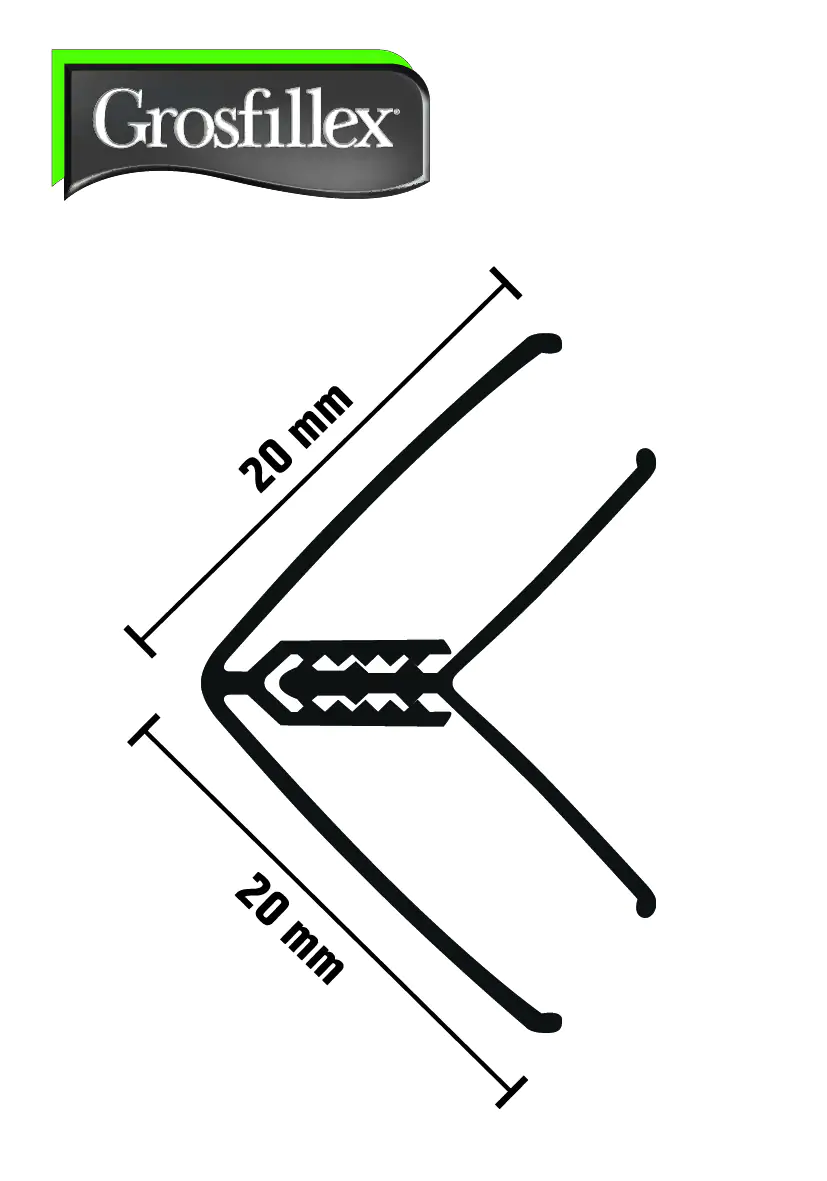 Grossfillex Innen/Außenwinkel für Paneele 5-8 mm Stärkte 260 cm lang alufarben