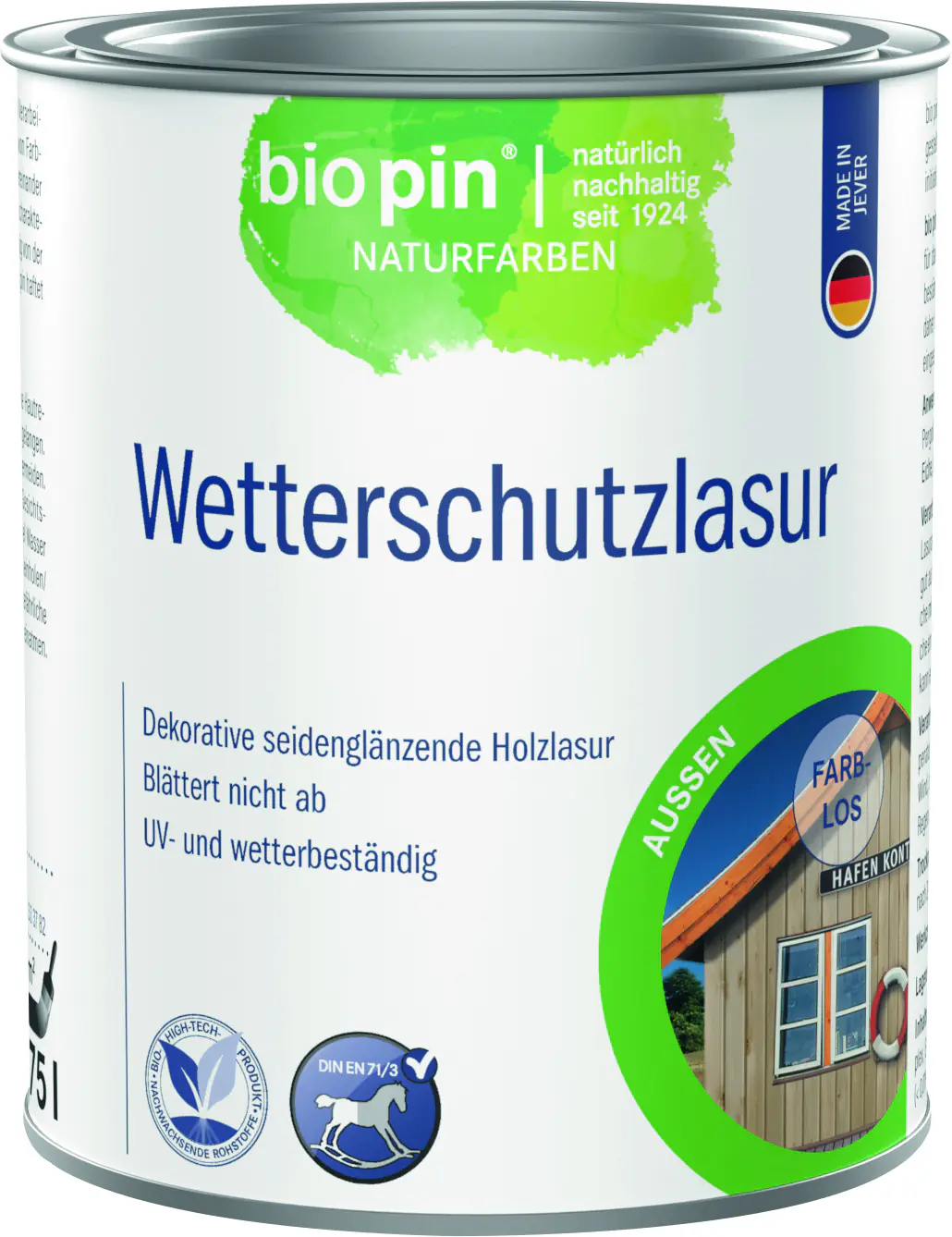 Biopin Wetterschutzlasur 750 ml farblos