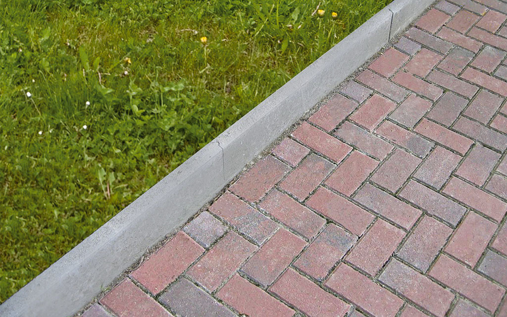 EHL Randstein Form C 100 x 25 x 6 cm grau