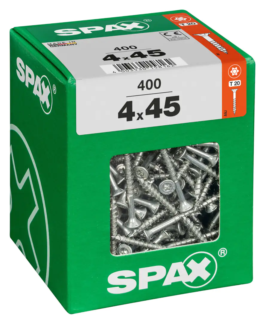 Spax Universalschrauben 4.0 x 45 mm TX 20 - 400 Stk.