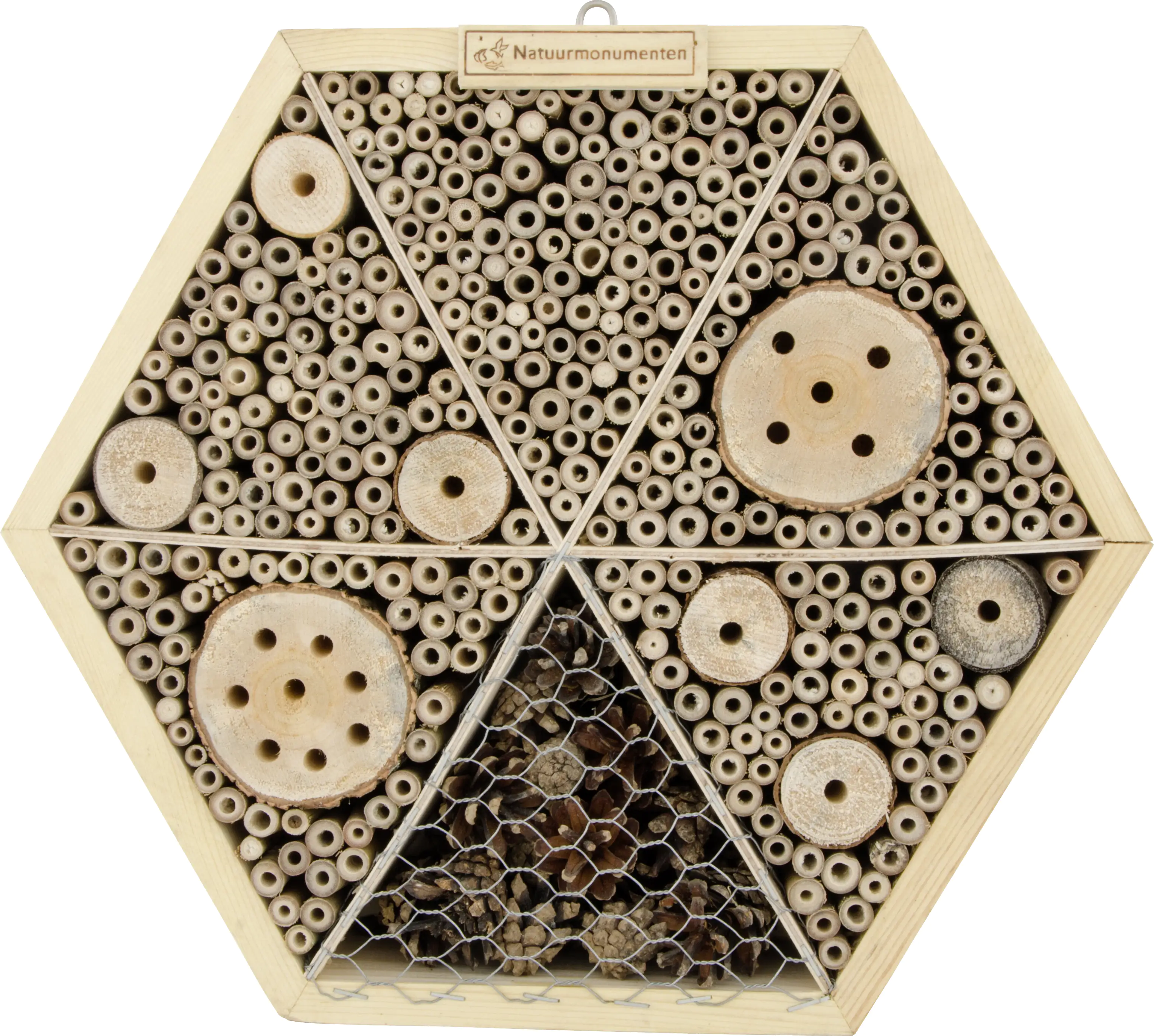 5051054264066_2471494 CJ Wildlife Insektenhaus Hexagon natur 8 x 33,6 x 33,6 cm