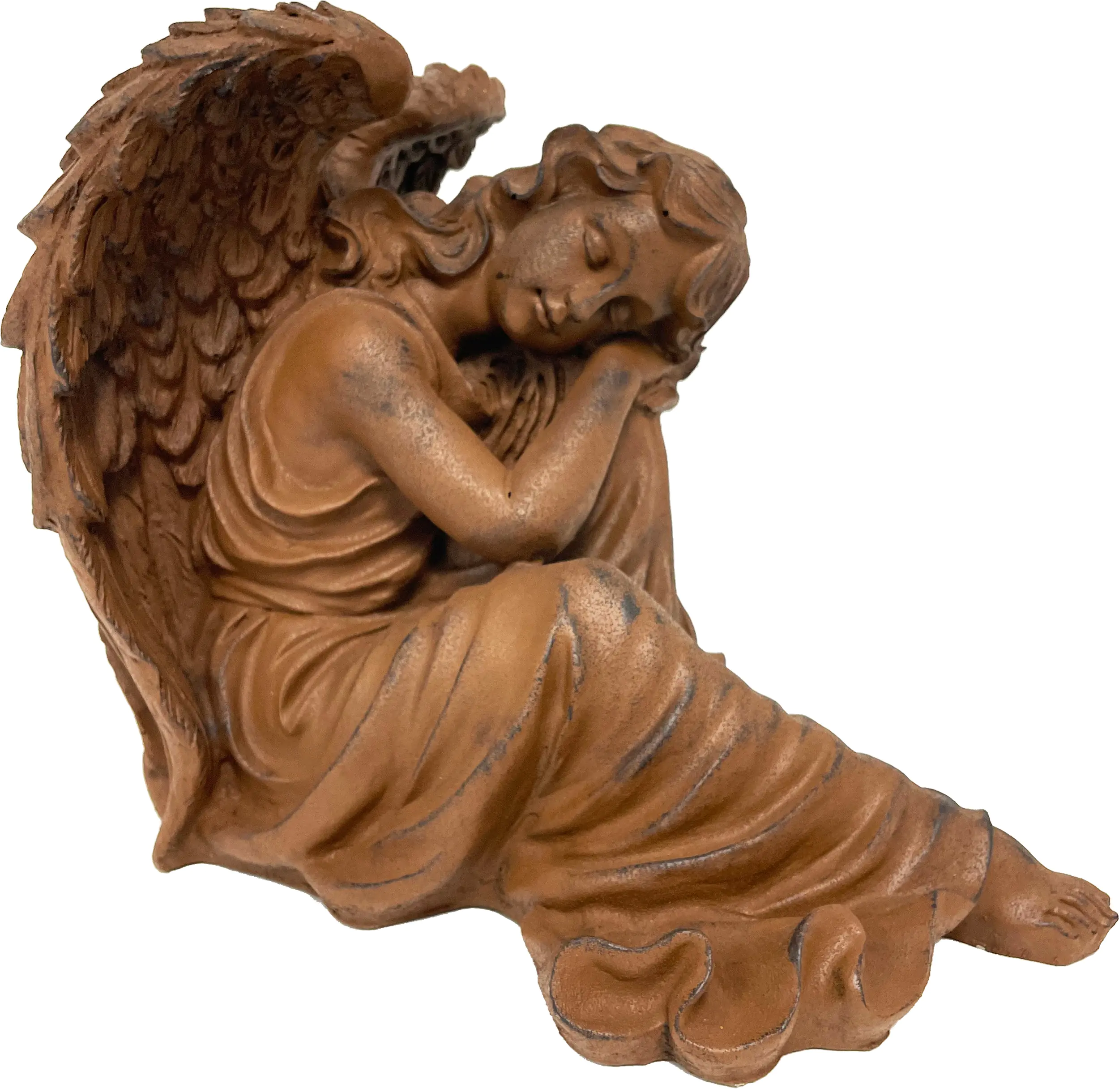 Dekofigur Engel Rostoptik 37 x 32 x 46 cm