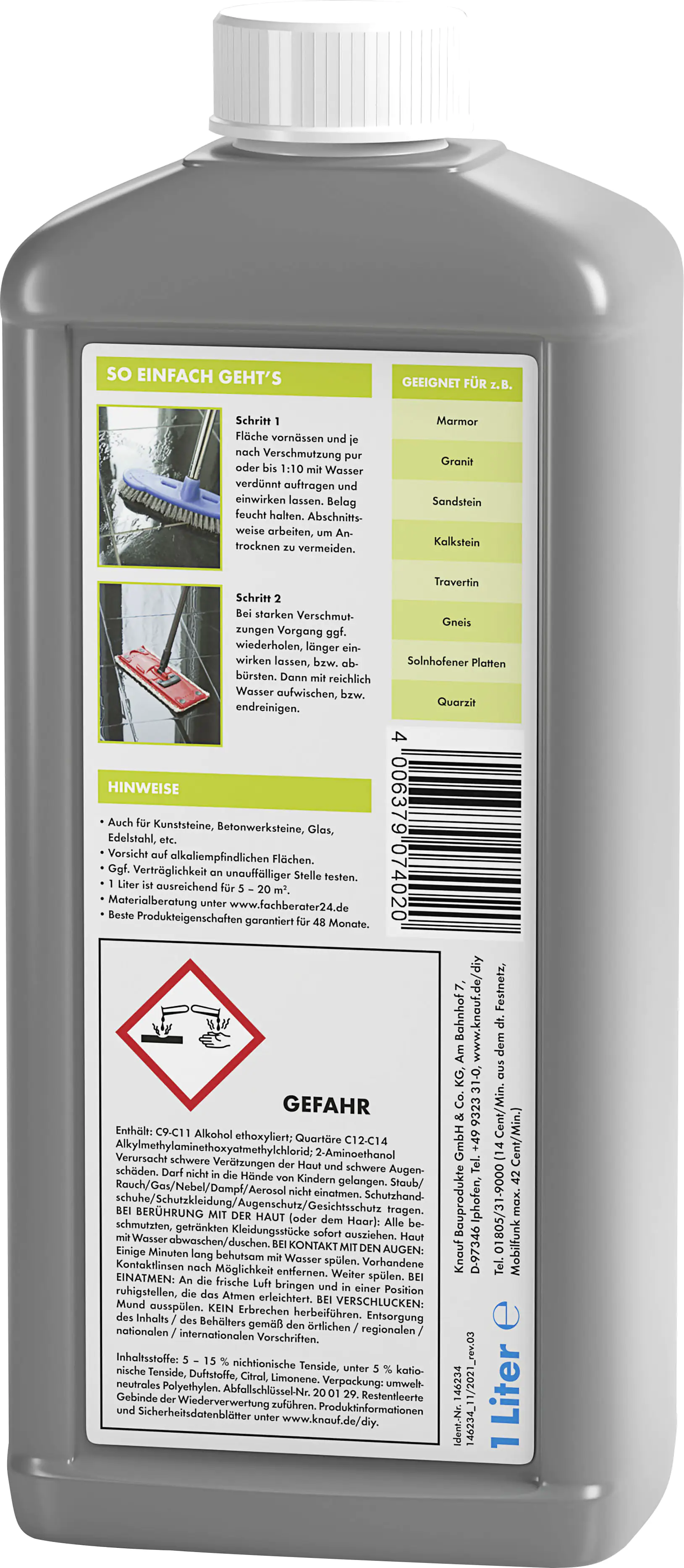 Knauf Marmor- & Granit-Reiniger 1 L