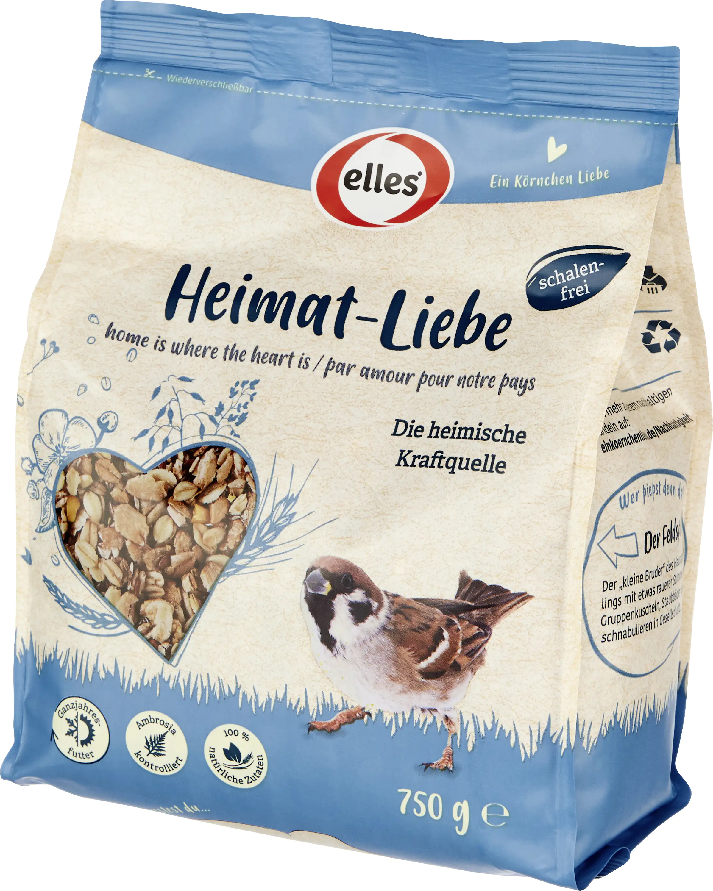 Elles Wildvogelfutter Heimat-Liebe 750 g Elles Wildvogelfutter Heimat-Liebe 750 g