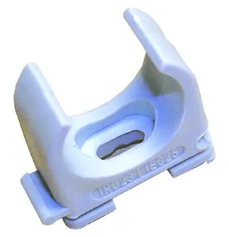 Klemmschelle für Stangenrohr M40, grau, 6er Pack