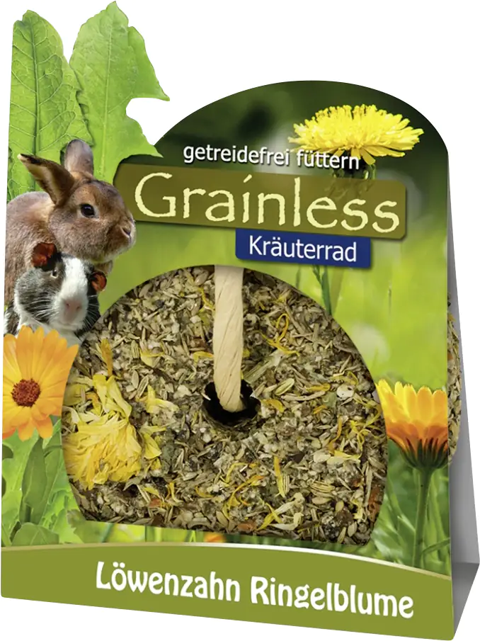 JR Grainless Kräuter-Rad Löwenzahn-Ringelblume